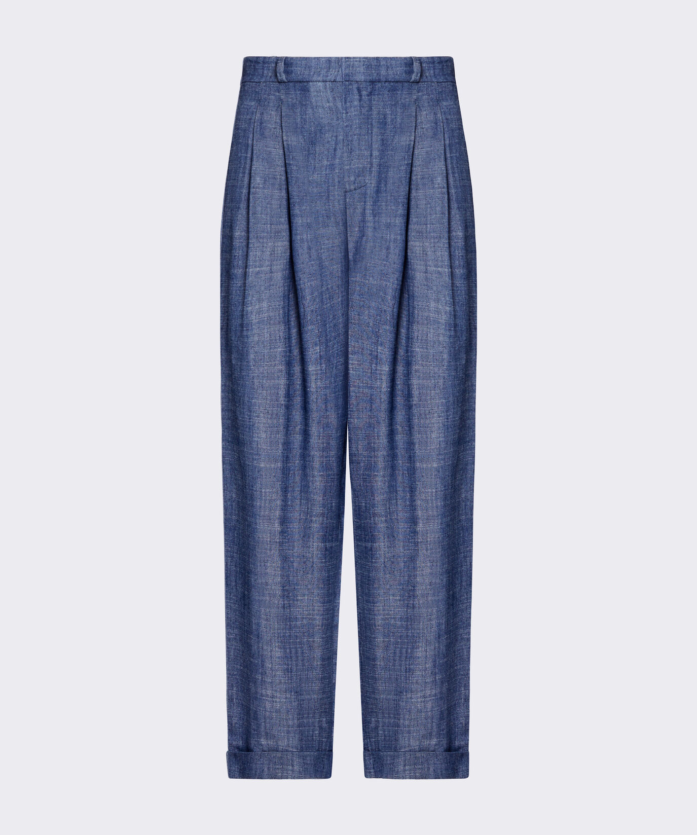 Pantalon en denim lyocel et lin m&eacute;lang&eacute;s  Peuterey - large
