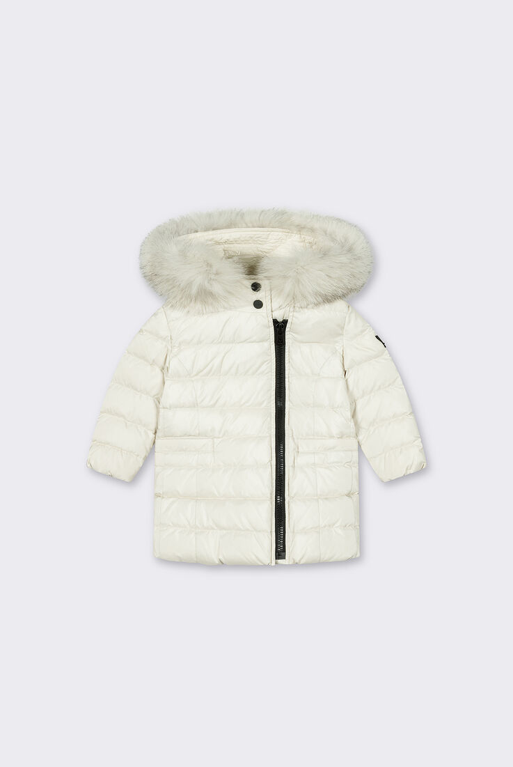 Doudoune avec fermeture zipp&eacute;e asym&eacute;trique et fourrure  Peuterey - medium
