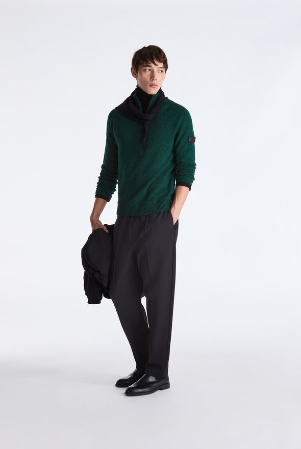 Pull en laine moulin&eacute; avec demi-zip  Peuterey - medium