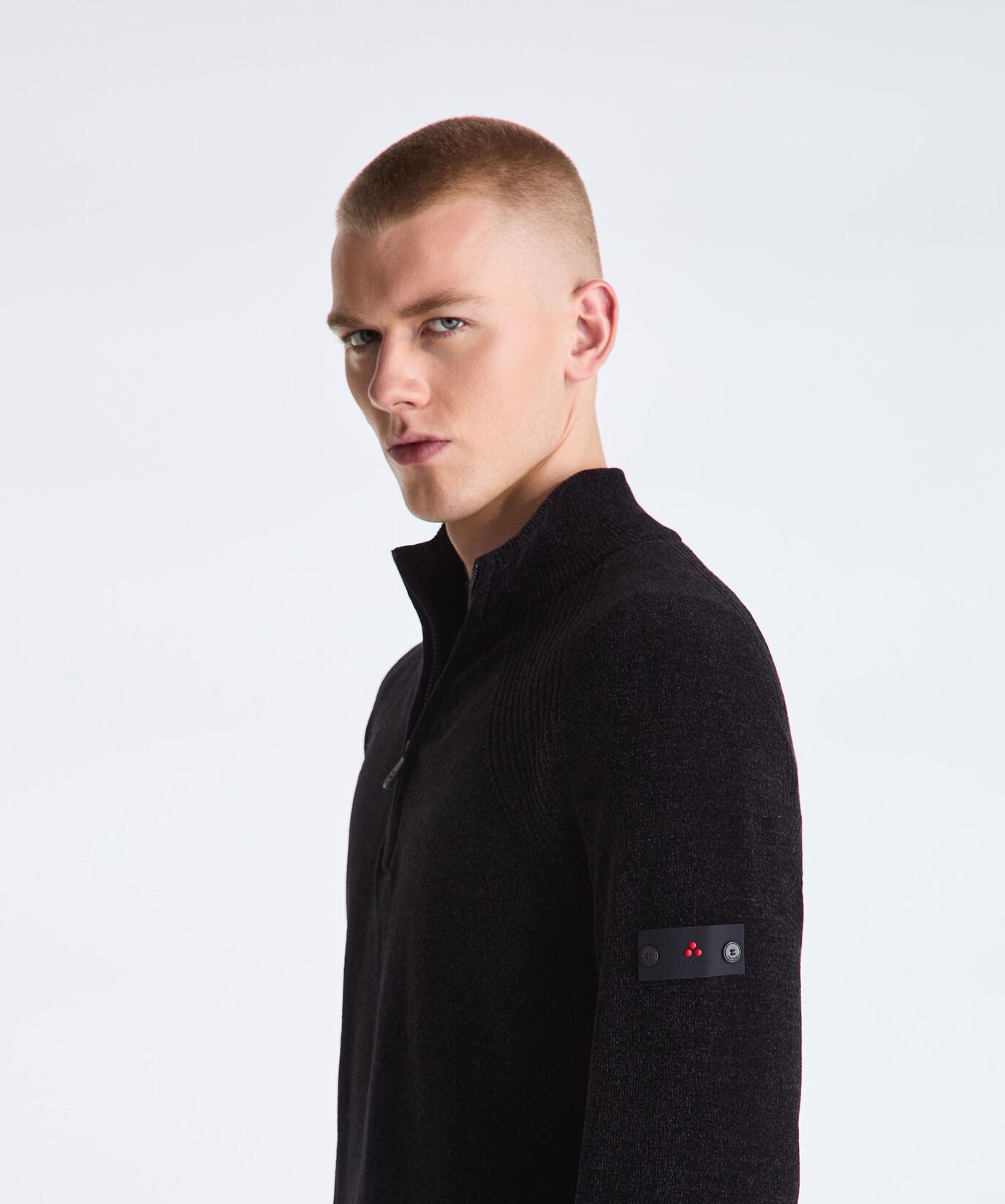 Pullover mit halbem Rei&szlig;verschluss aus glatter Chenille  Peuterey - large image number 2