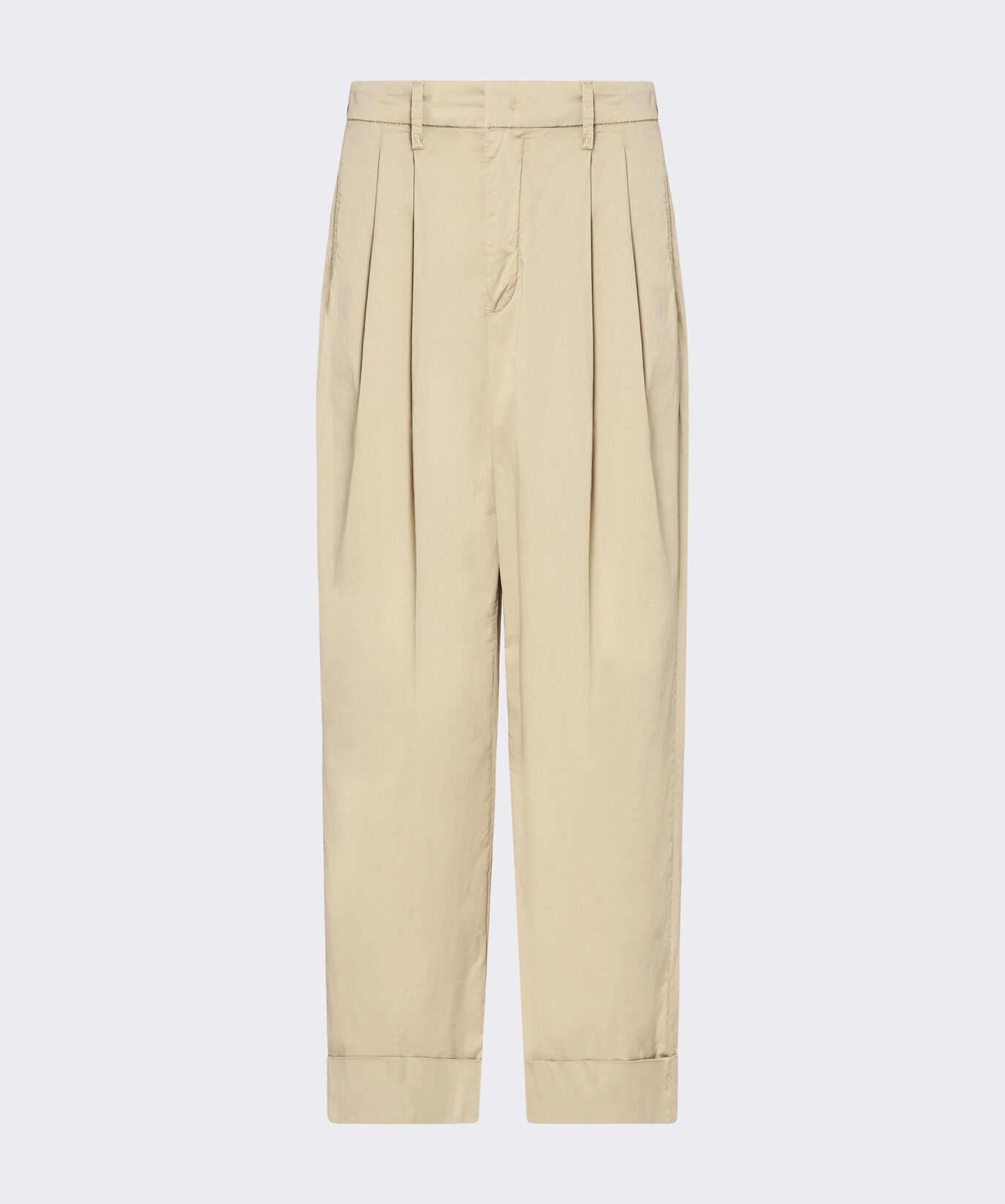 High-waisted cotton poplin trousers  Peuterey - large