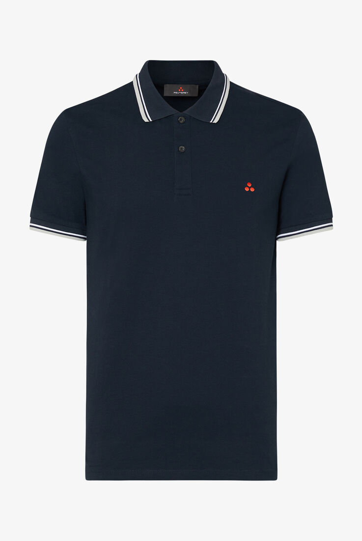 Stretch cotton pique polo shirt  Peuterey - still-fondo-neutro