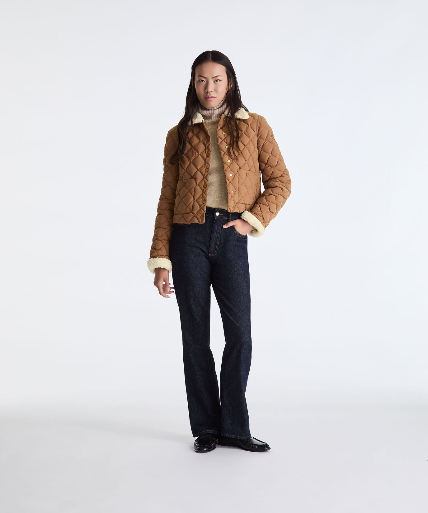 Down jacket with diamond-shaped quilting  Peuterey - large image number 0