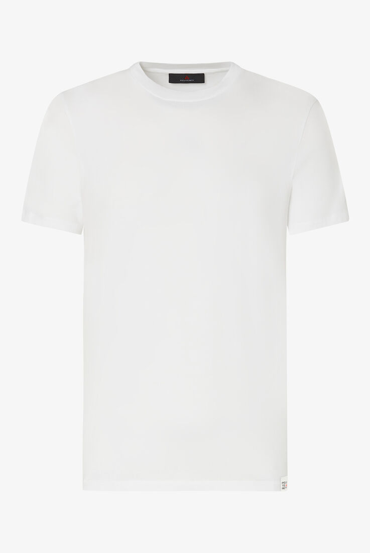 T-shirt en coton stretch et logo imprim&eacute;  Peuterey - still-fondo-neutro