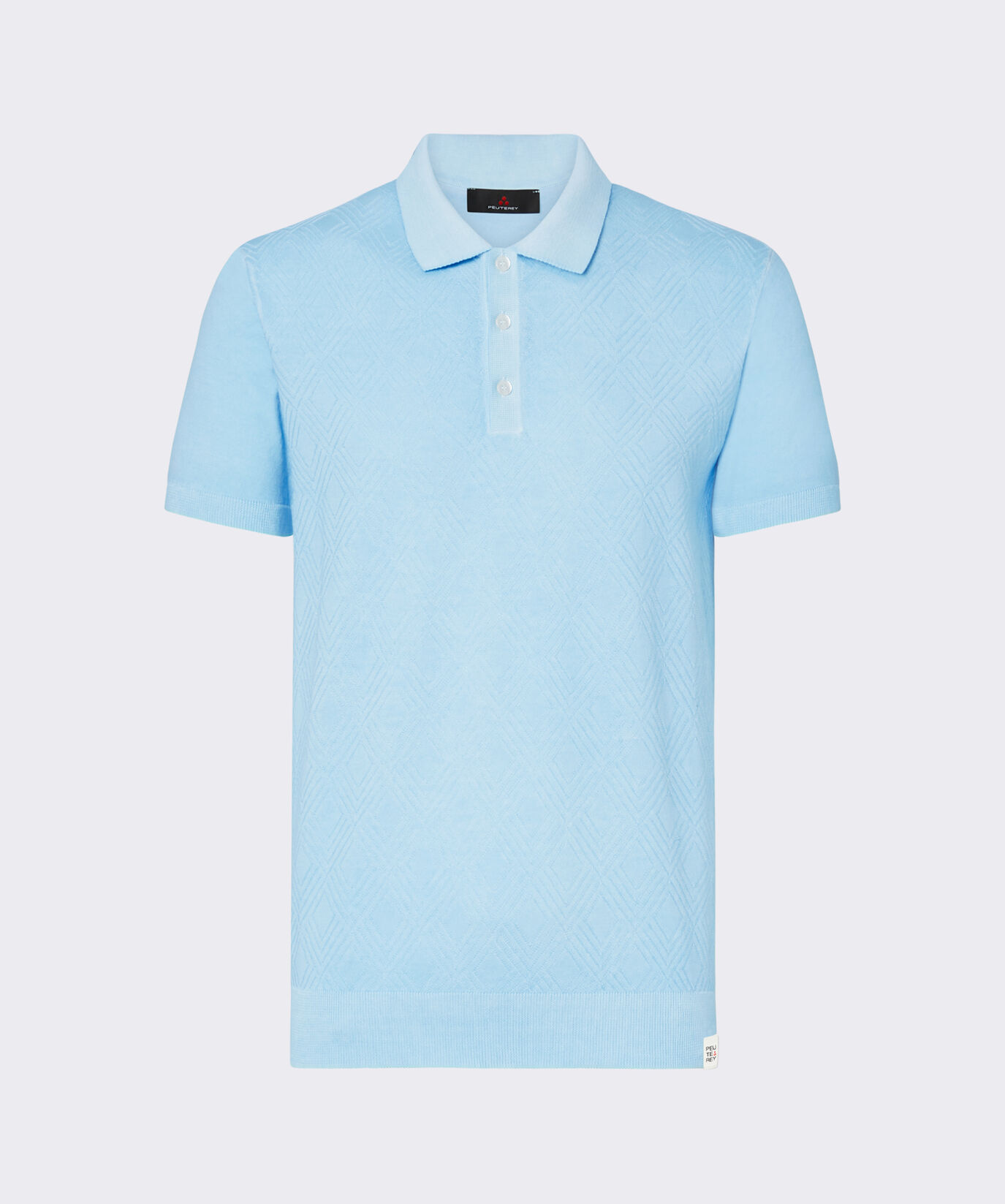 Poloshirt aus st&uuml;ckgef&auml;rbtem Baumwolltrikot  Peuterey - large image number 4