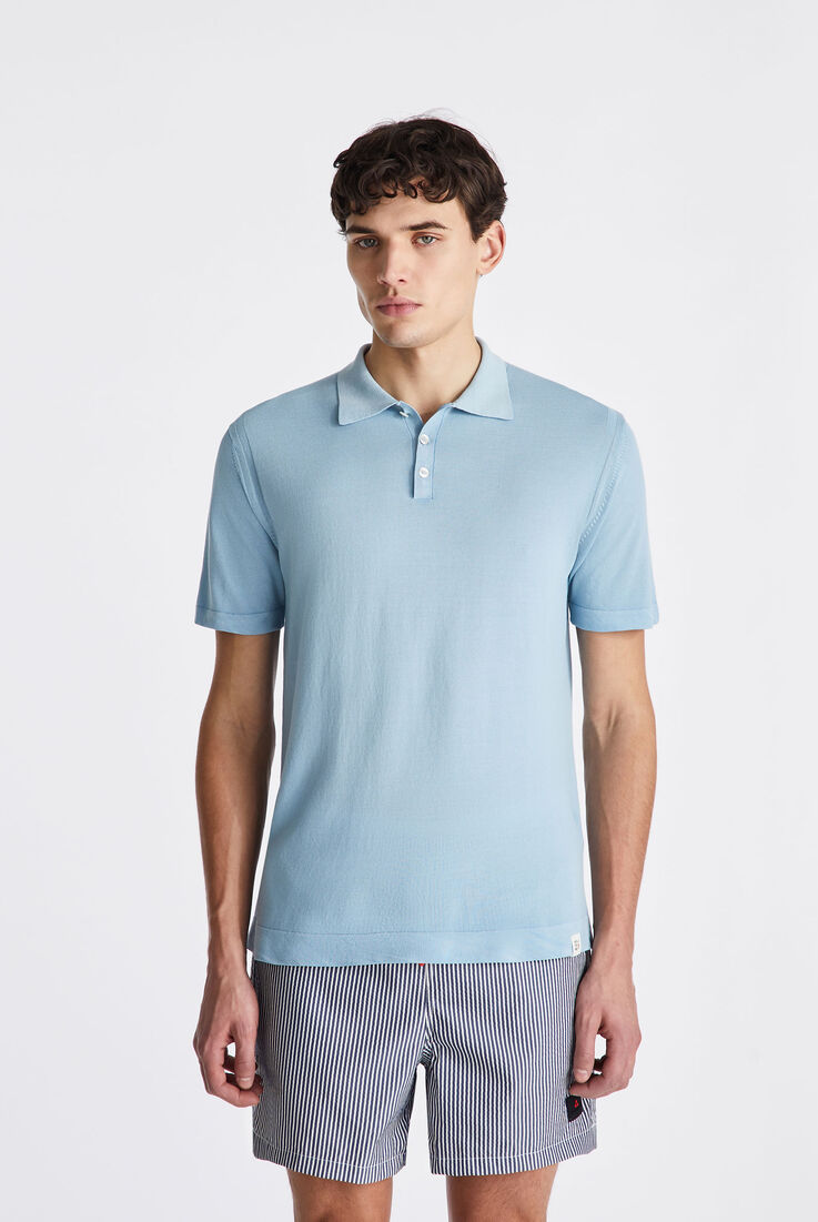 Garment dyed cotton knit classic polo shirt  Peuterey - medium