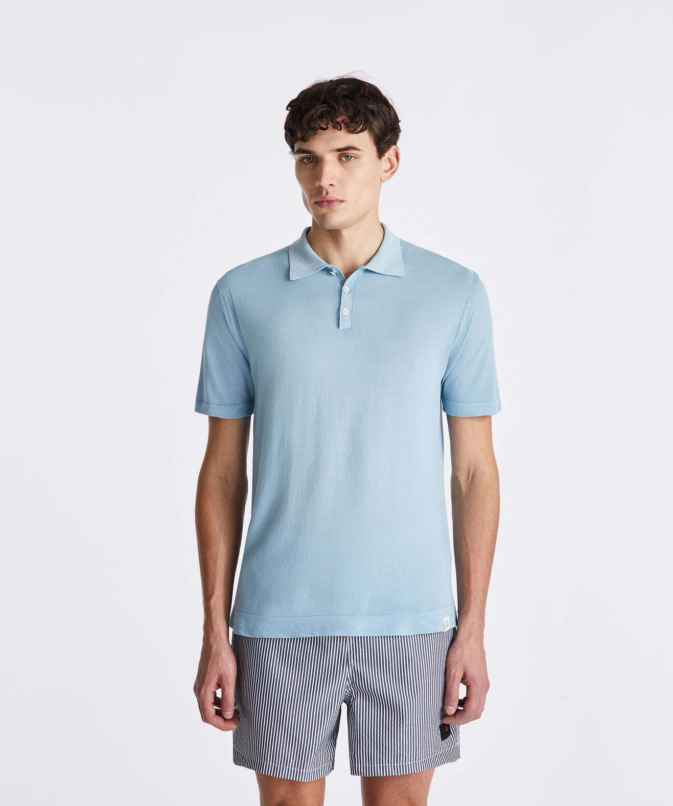 Garment dyed cotton knit classic polo shirt  Peuterey - large image number 1