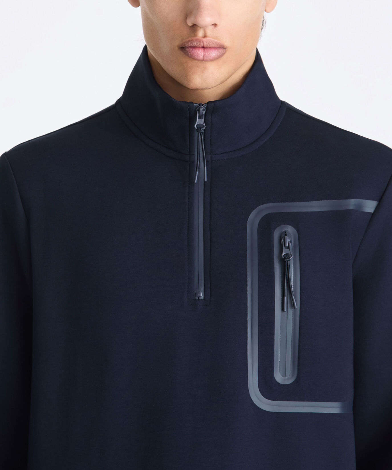 Felpa con collo a lupetto con mezza zip  Peuterey - large