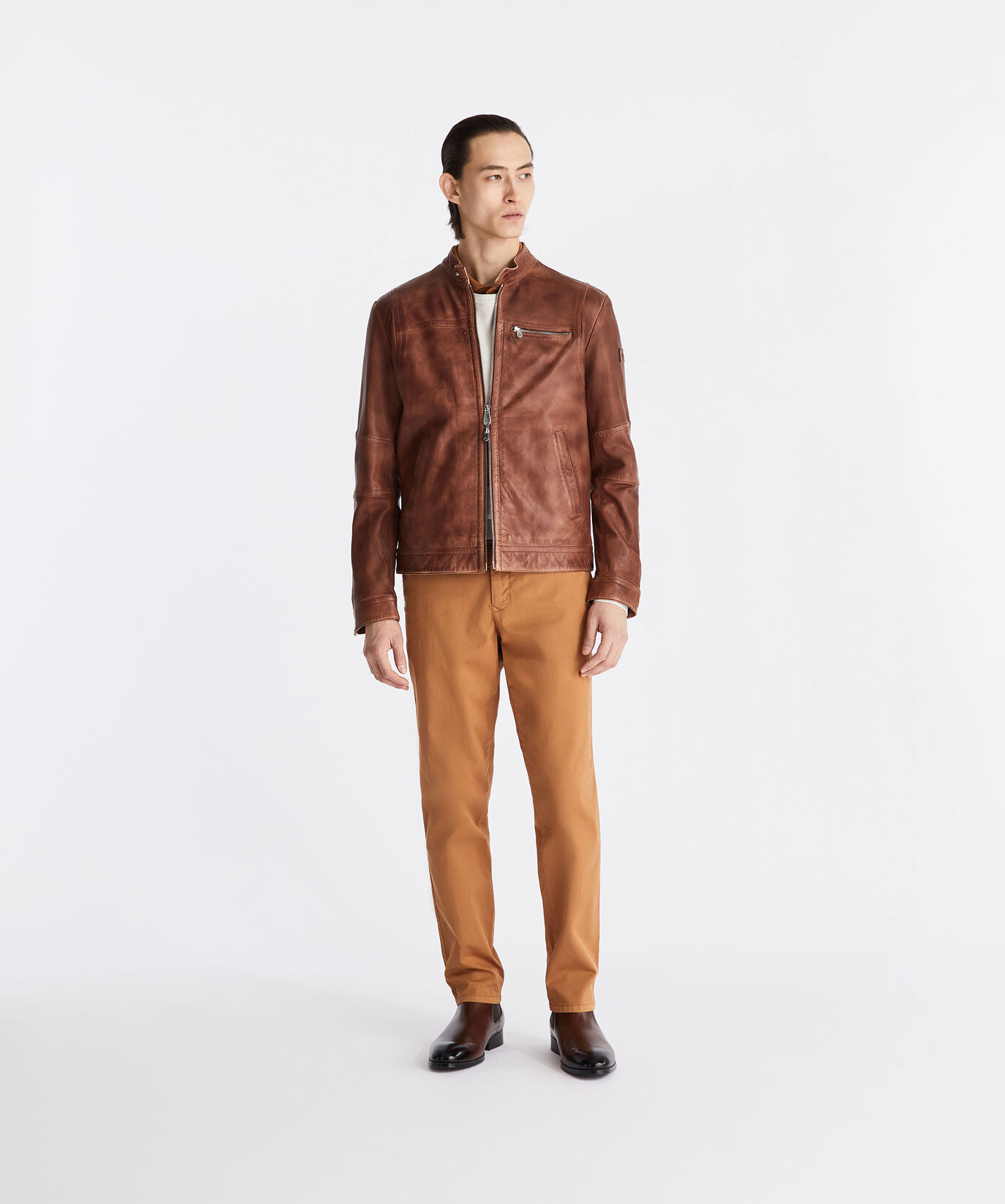 Soft leather biker jacket  Peuterey - large image number 0