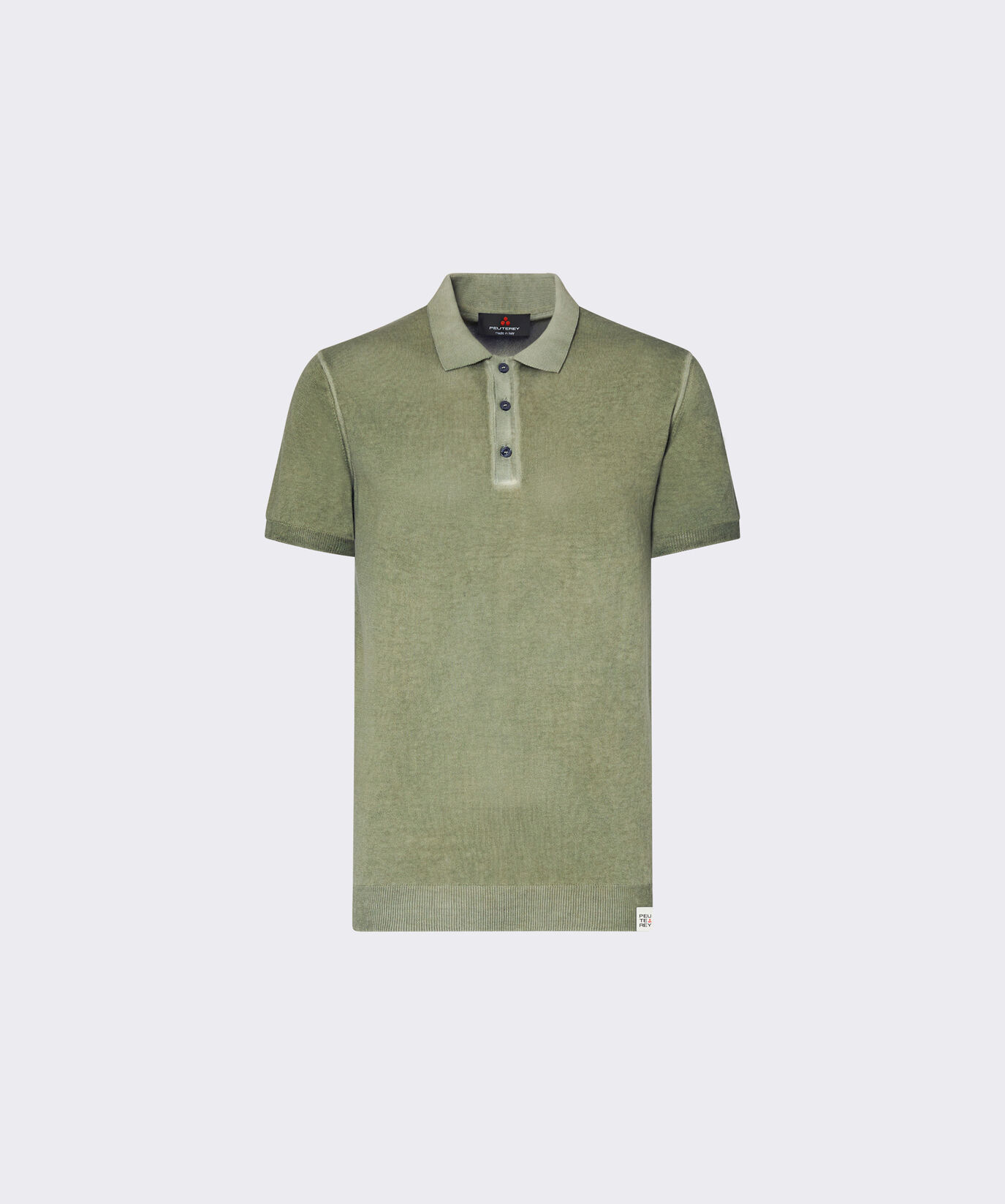 Cotton crepe knit polo shirt  Peuterey - large