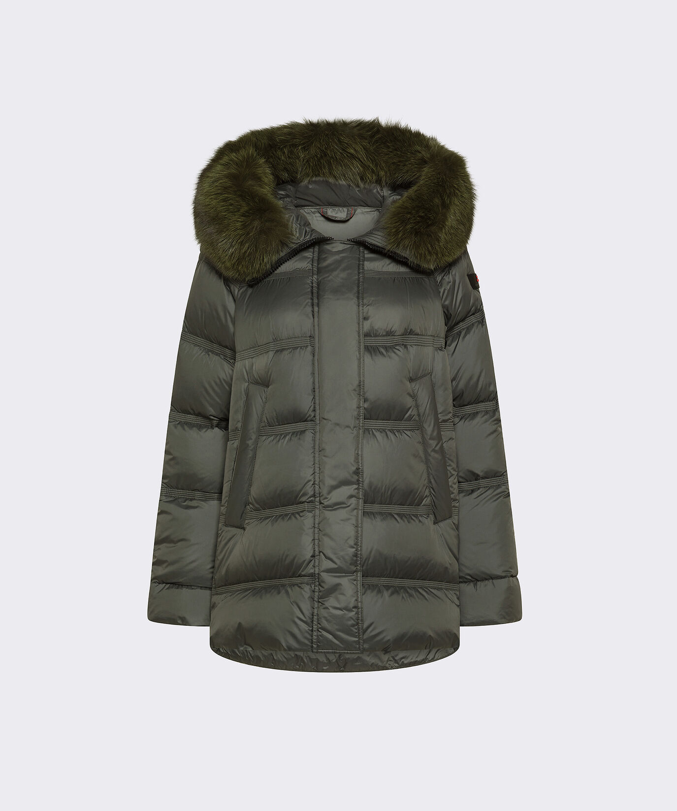 Puffer Jacket with Fur Edging  Peuterey - large image number 0