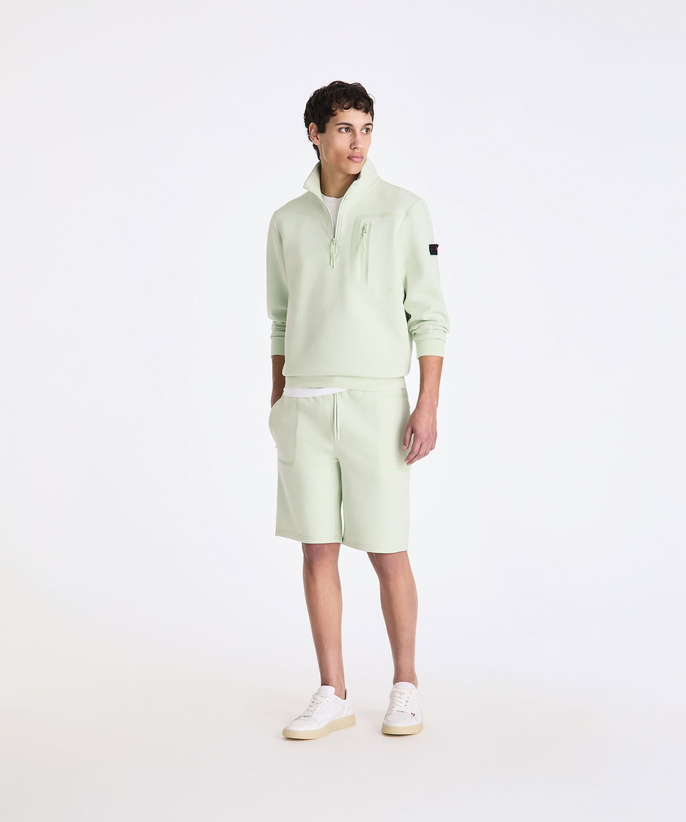 Sweat-shirt &agrave; col roul&eacute; avec demi-zip  Peuterey - large image number 0