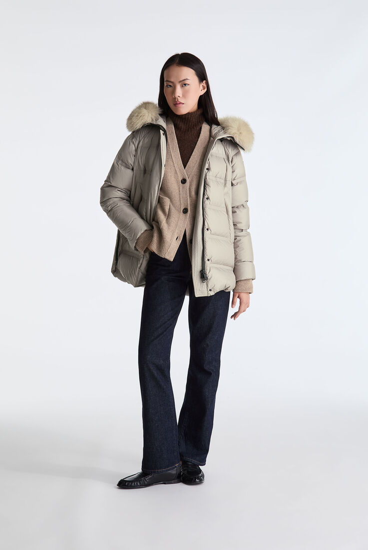 Puffer Jacket with Fur Edging  Peuterey - medium