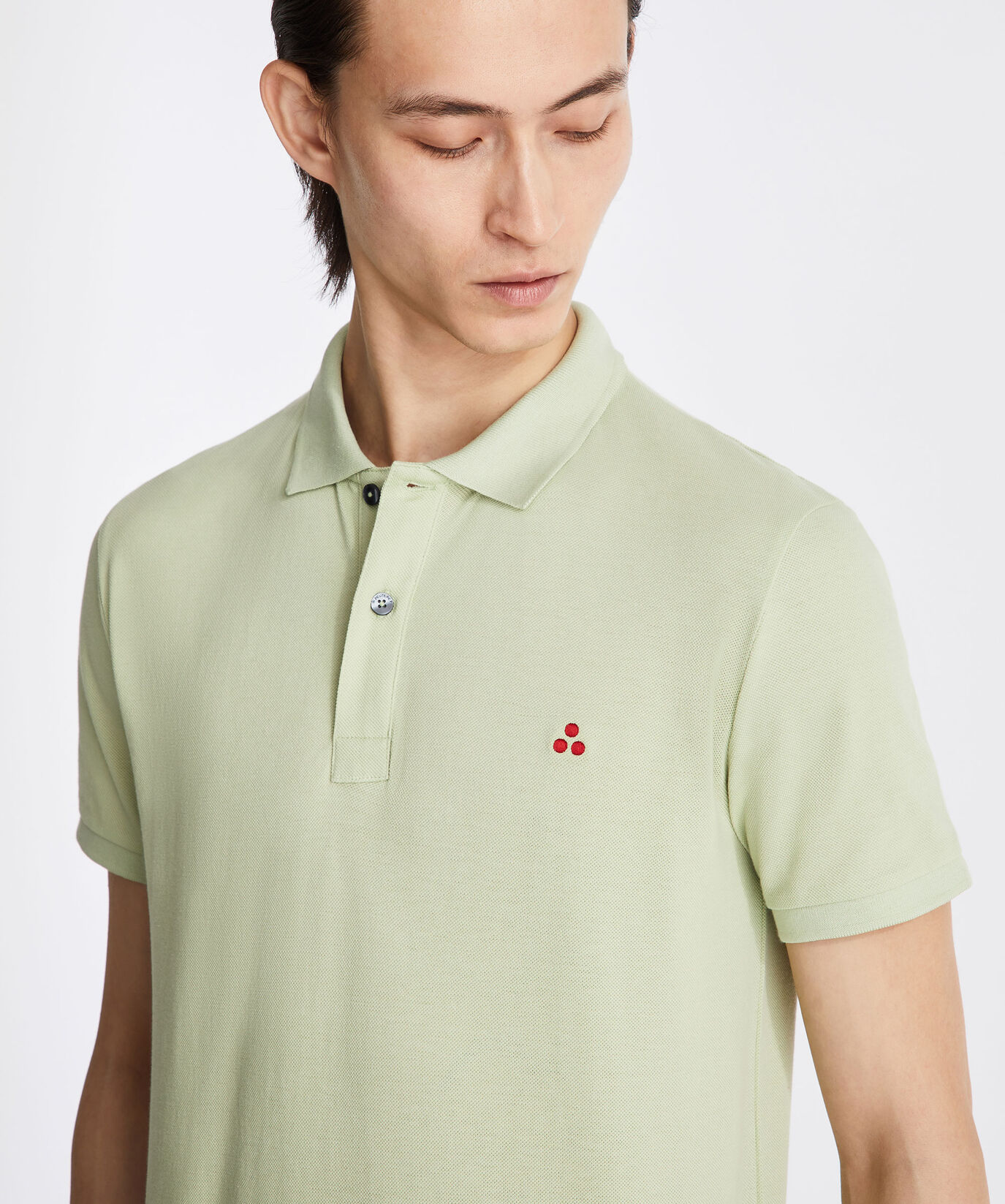 Polo de piqu&eacute; de algod&oacute;n con logo bordado  Peuterey - large