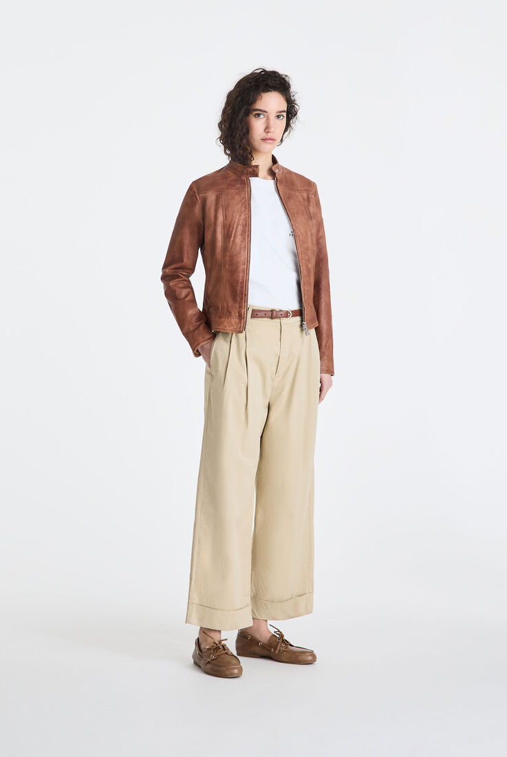 Bikerjacke aus Leder mit Used-Effekt  Peuterey - medium