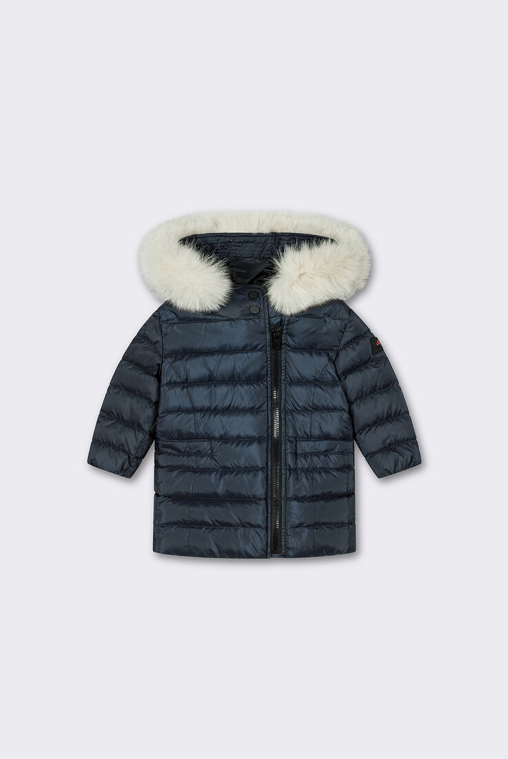 Doudoune avec fermeture zipp&eacute;e asym&eacute;trique et fourrure  Peuterey - medium