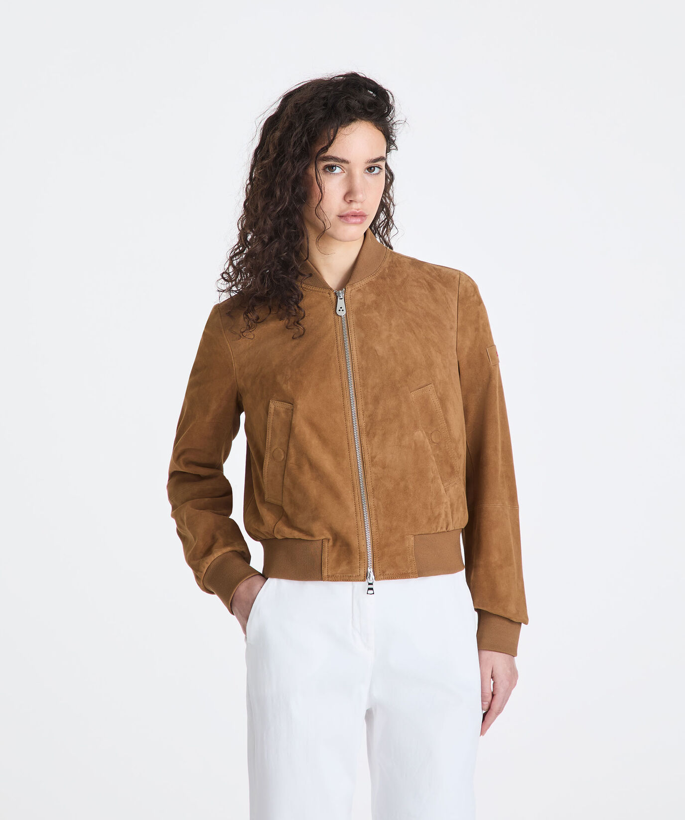 Short suede leather bomber jacket  Peuterey - large image number 1