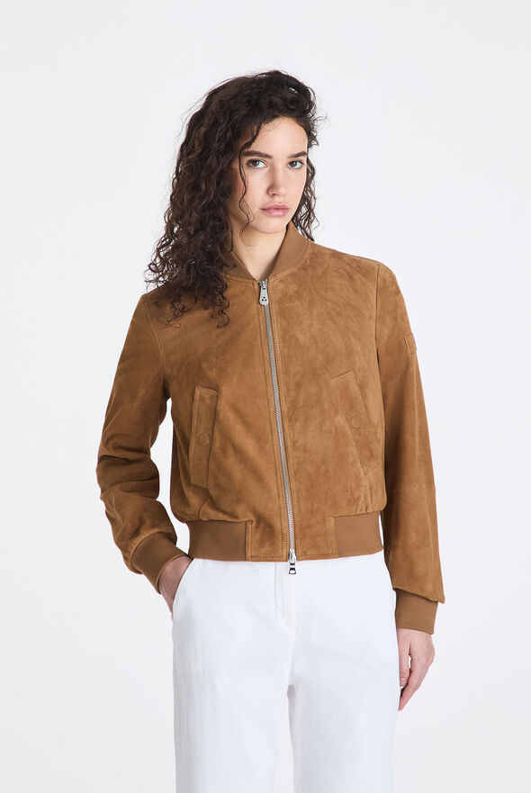 Short suede leather bomber jacket  Peuterey - medium