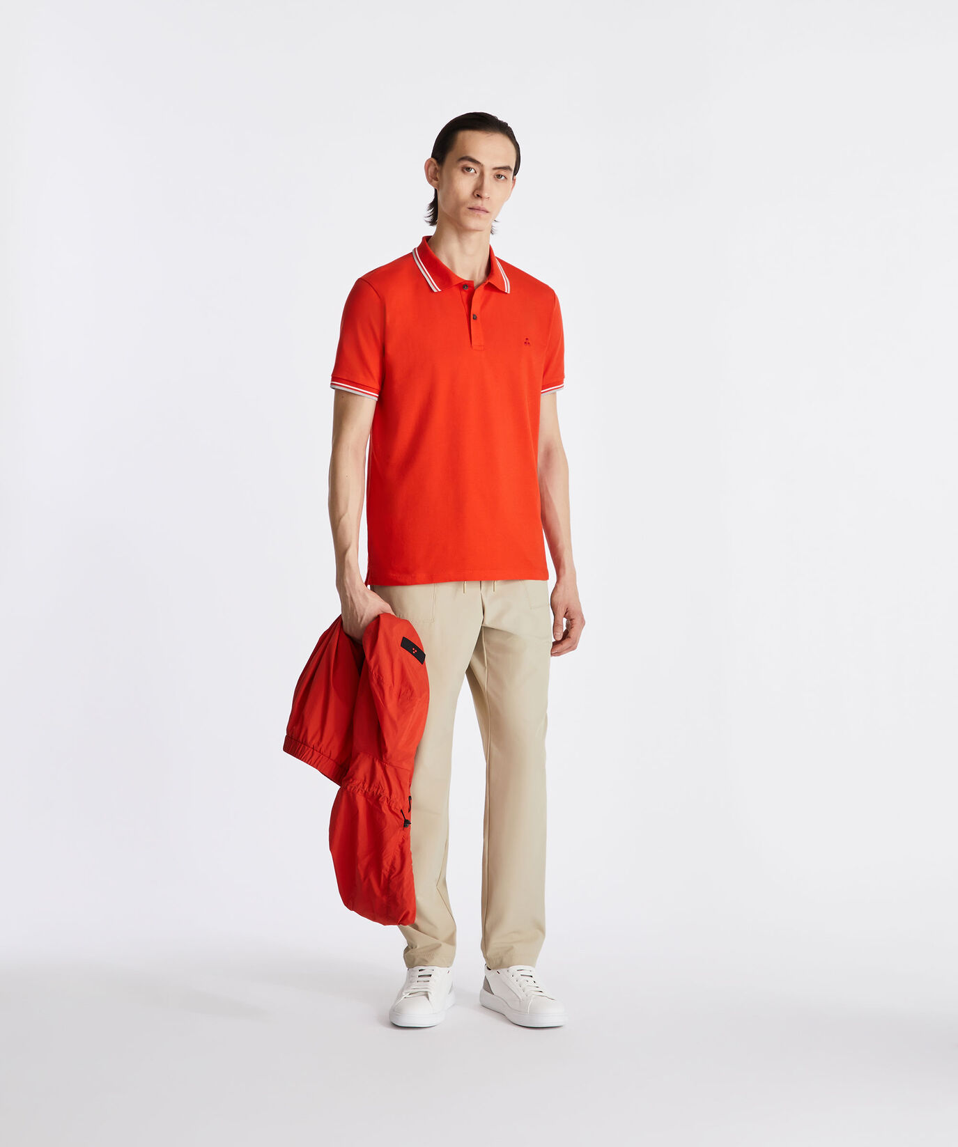 Stretch cotton pique polo shirt  Peuterey - large image number 0