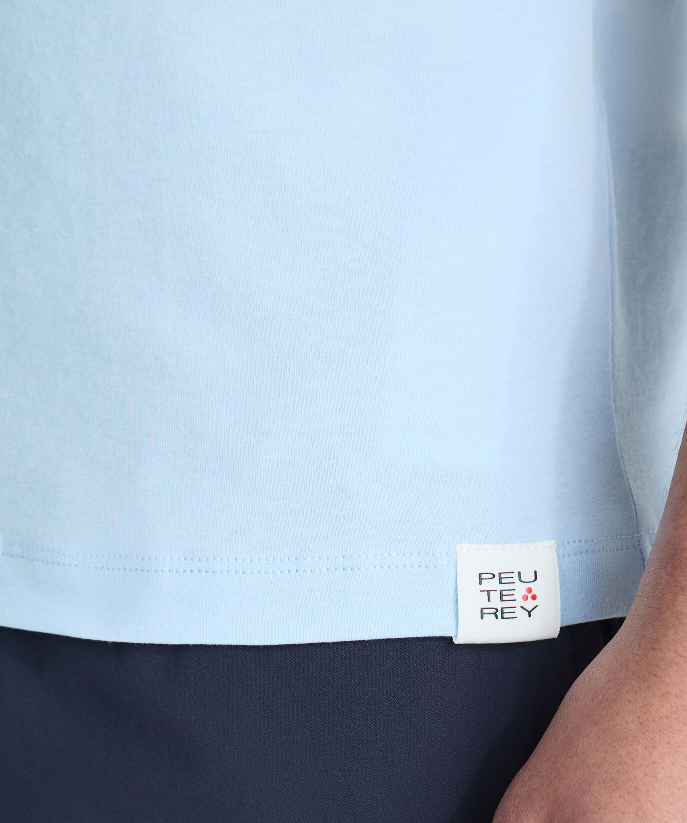 Stretch cotton T-shirt with printed logo  Peuterey - large