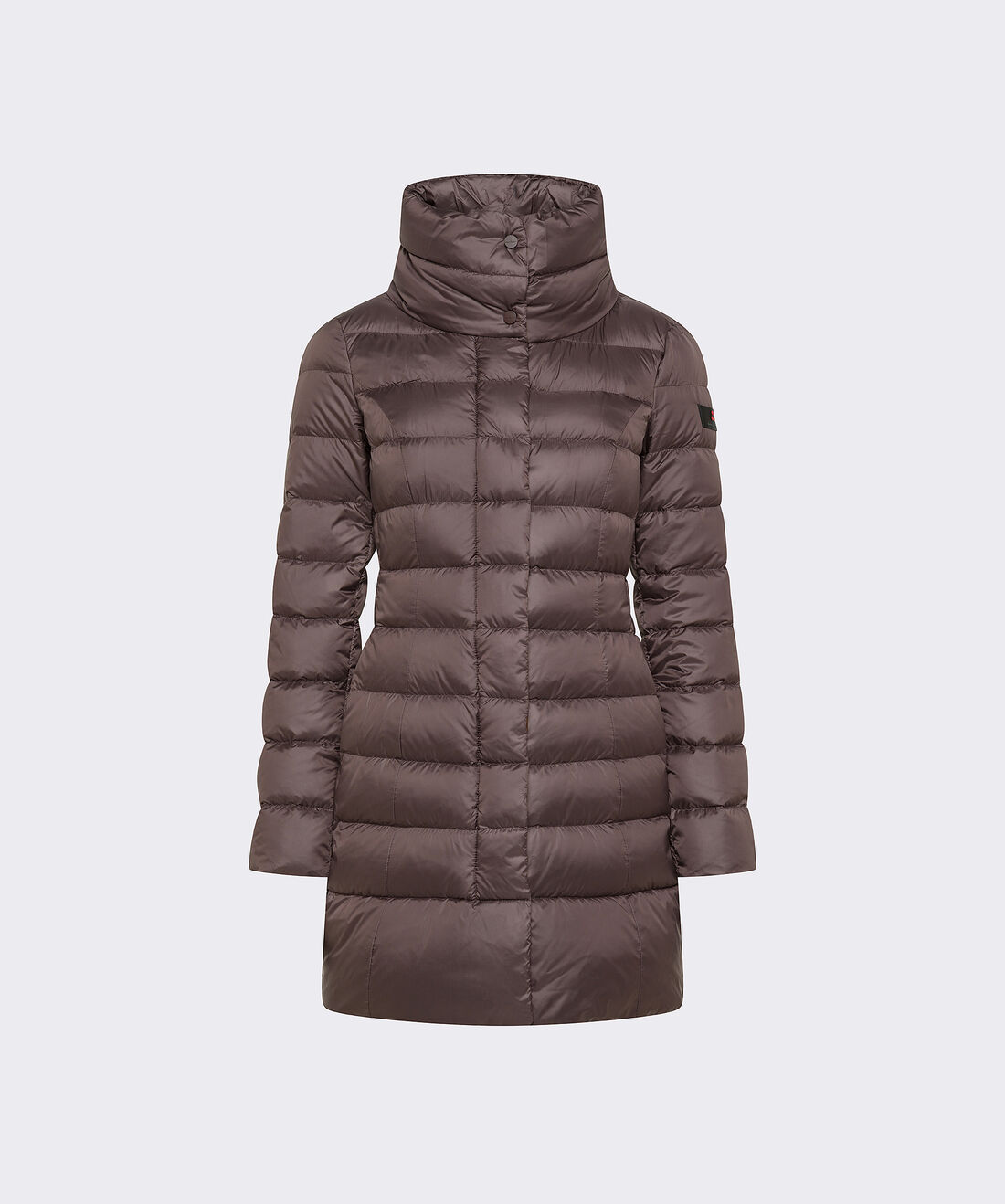 Long Slim Fit High Collar Down jacket