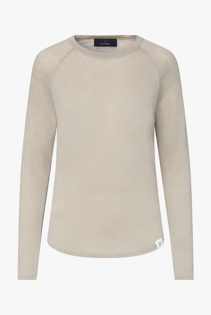Long-sleeved linen-blend T-shirt  Peuterey - still-fondo-neutro