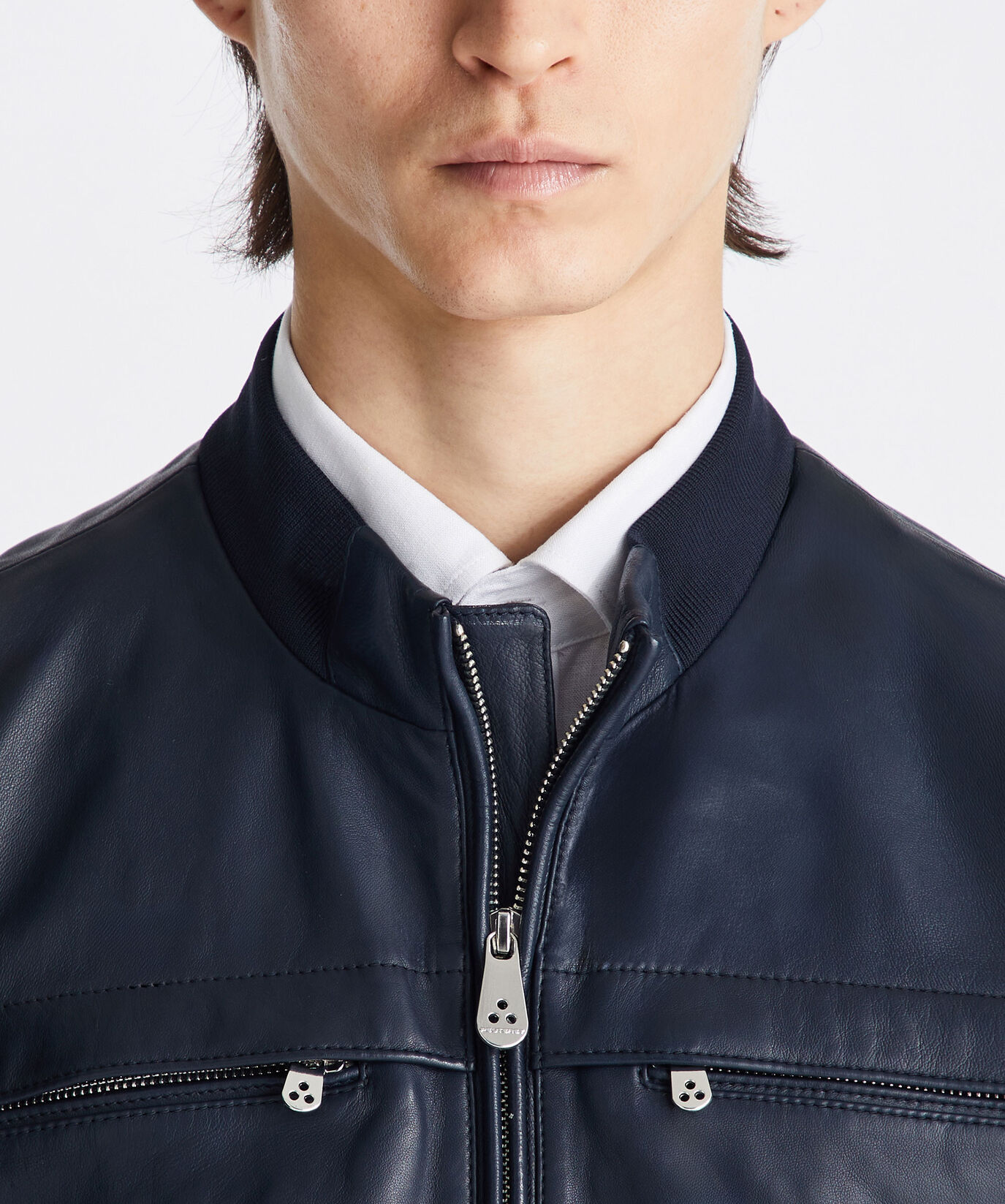 Leather jacket with chest pockets  Peuterey - large