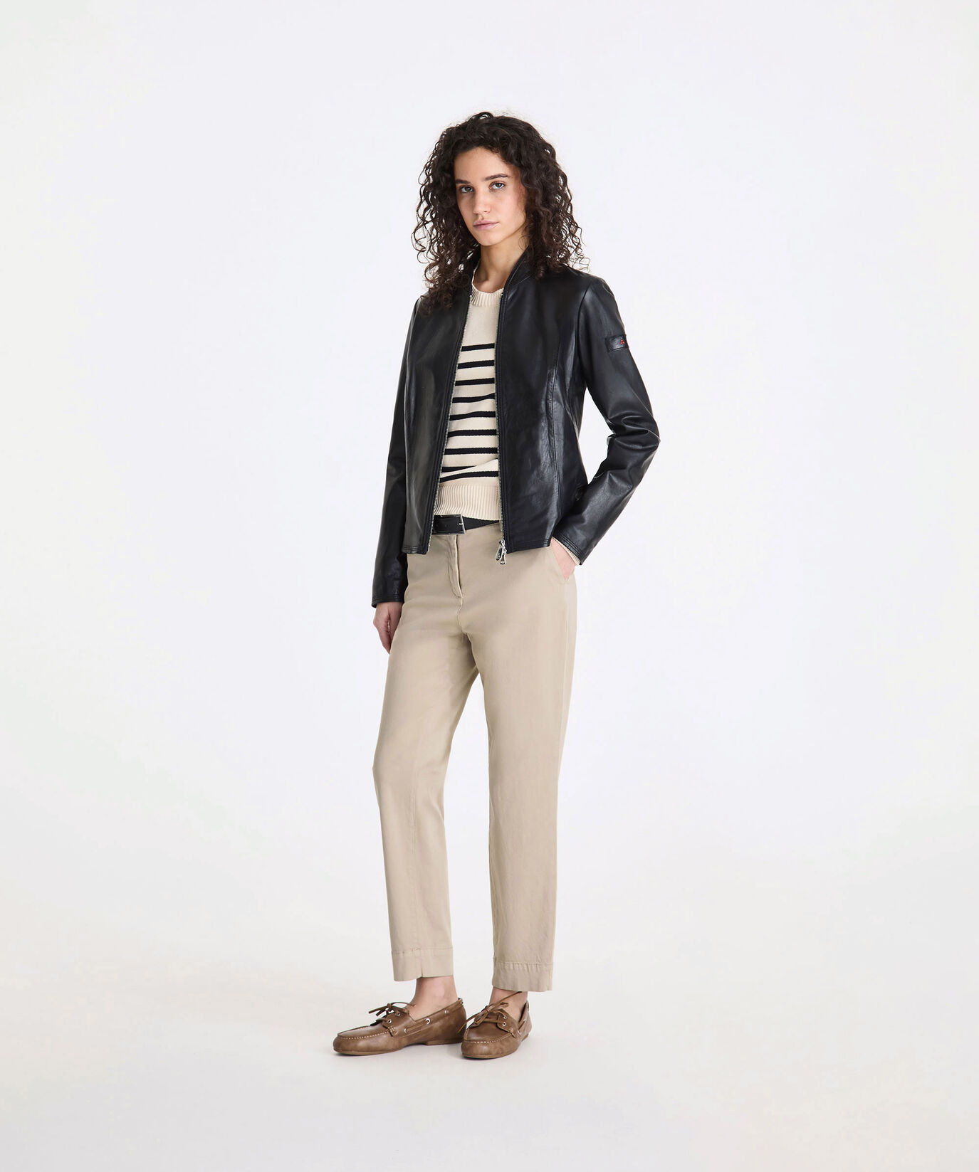 Short dyed Nappa leather biker jacket  Peuterey - large image number 0