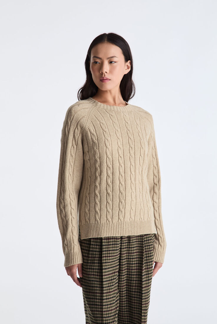 Pull en laine &agrave; motifs torsad&eacute;s  Peuterey - medium
