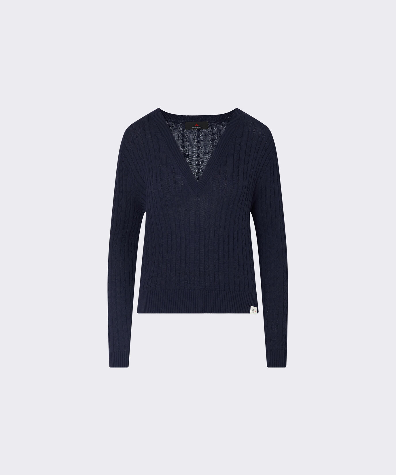 Cable knit V-neck sweater  Peuterey - large