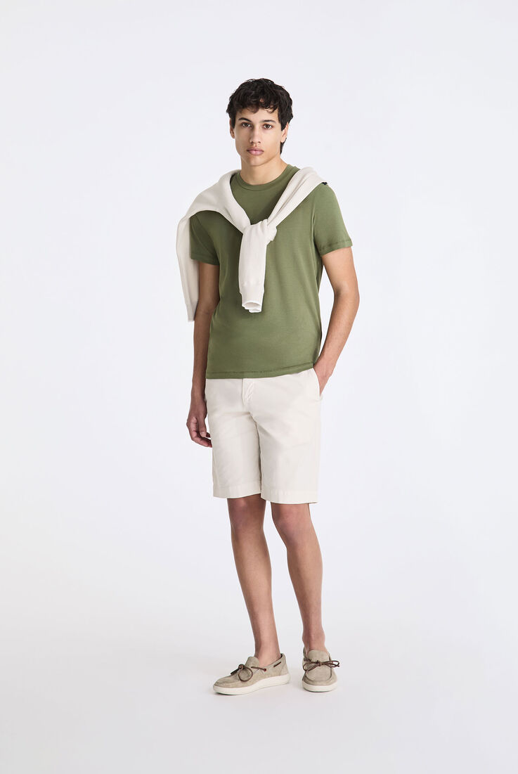 Stretch cotton T-shirt with printed logo  Peuterey - medium