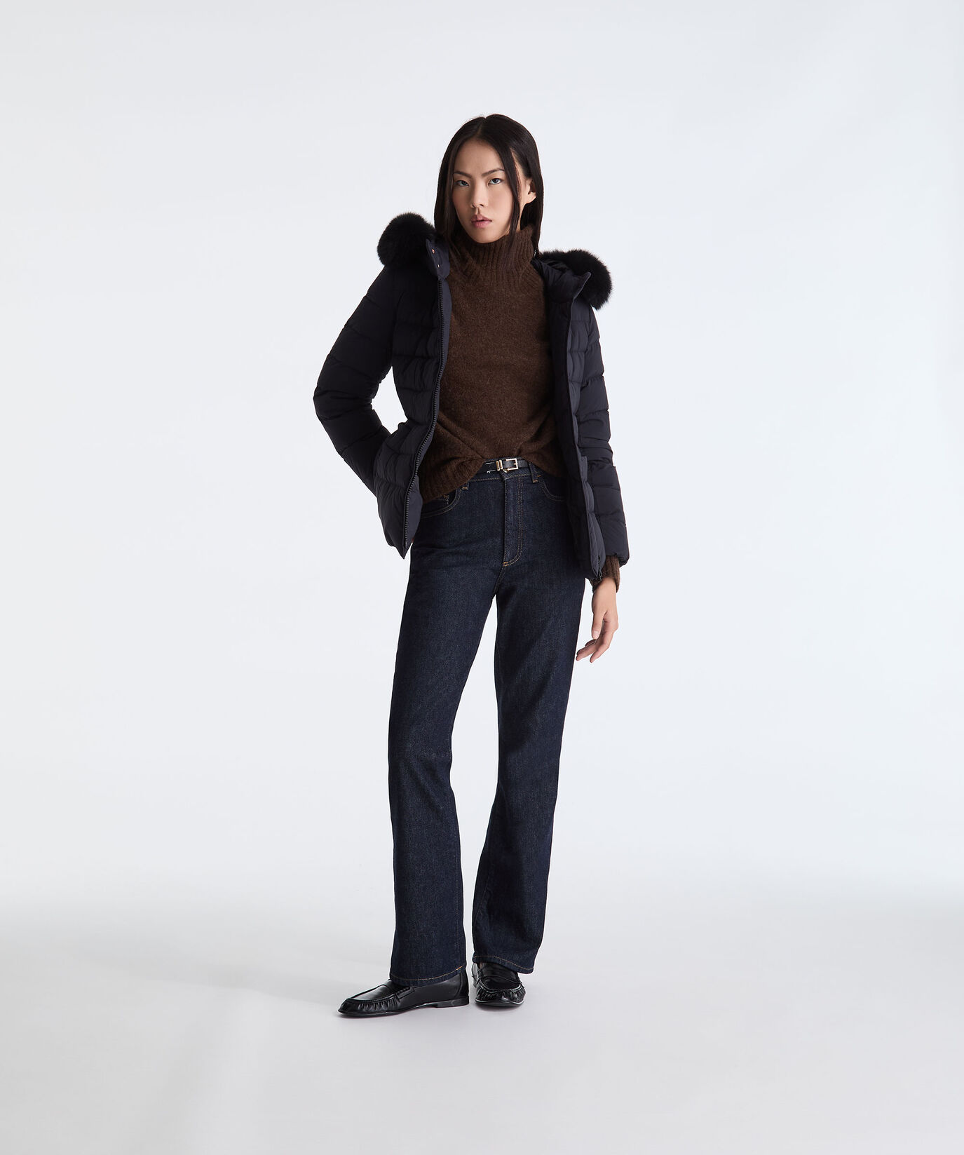 Hooded Down Jacket with Fur  Peuterey - large image number 0