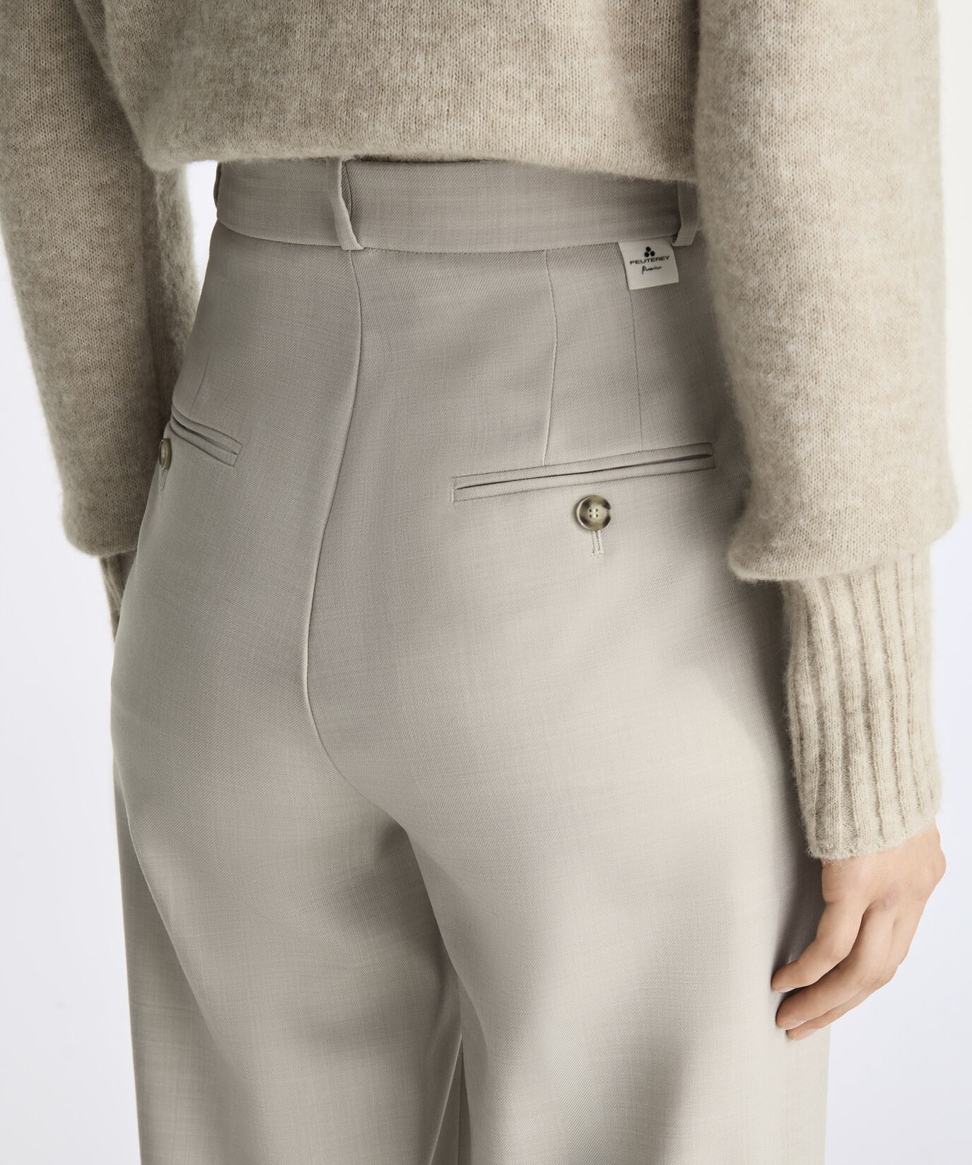 Worst Wool Blend Tailored Trousers  Peuterey - large image number 2