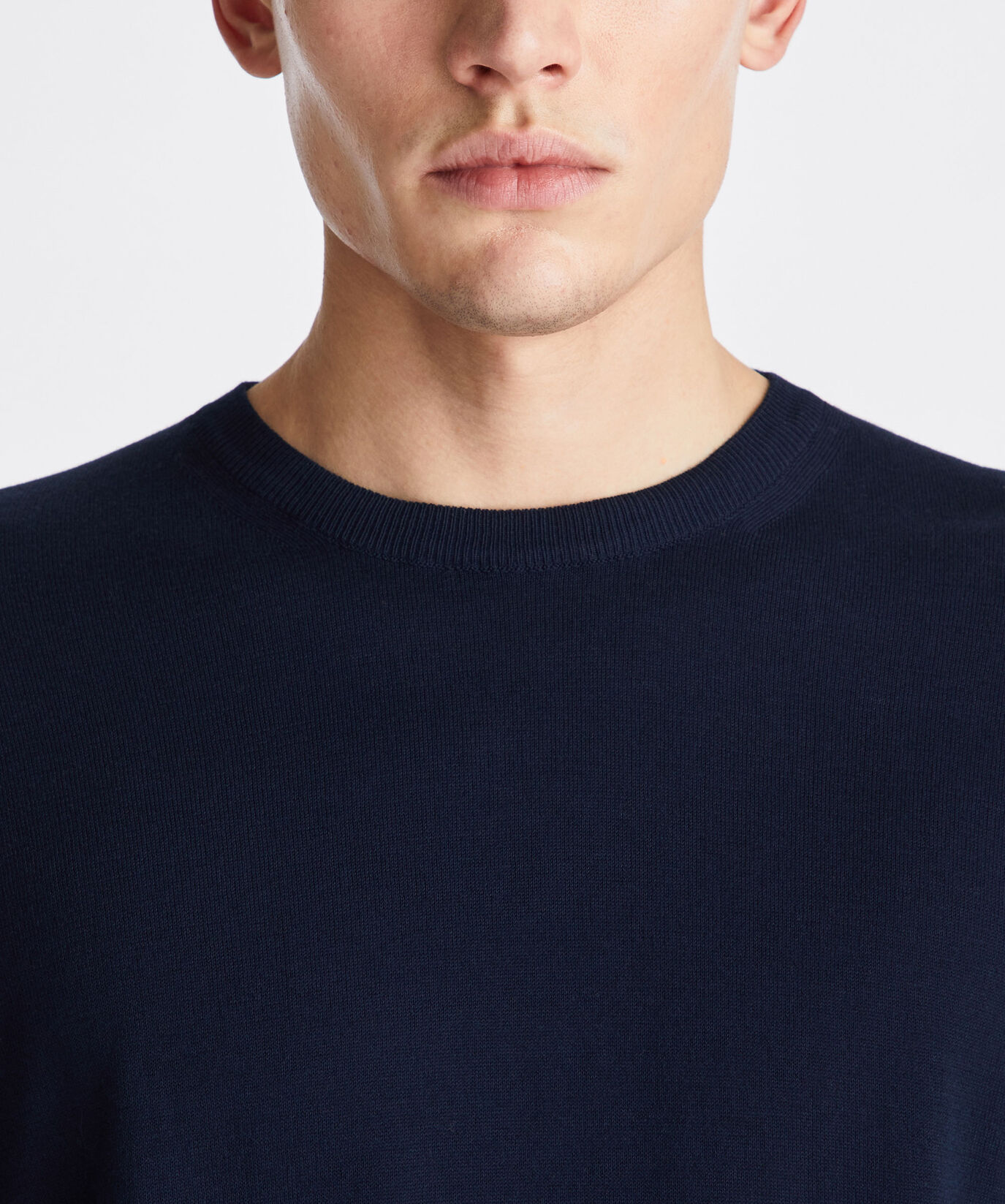 Maglia in tricot di cotone con dettagli a contrasto  Peuterey - large