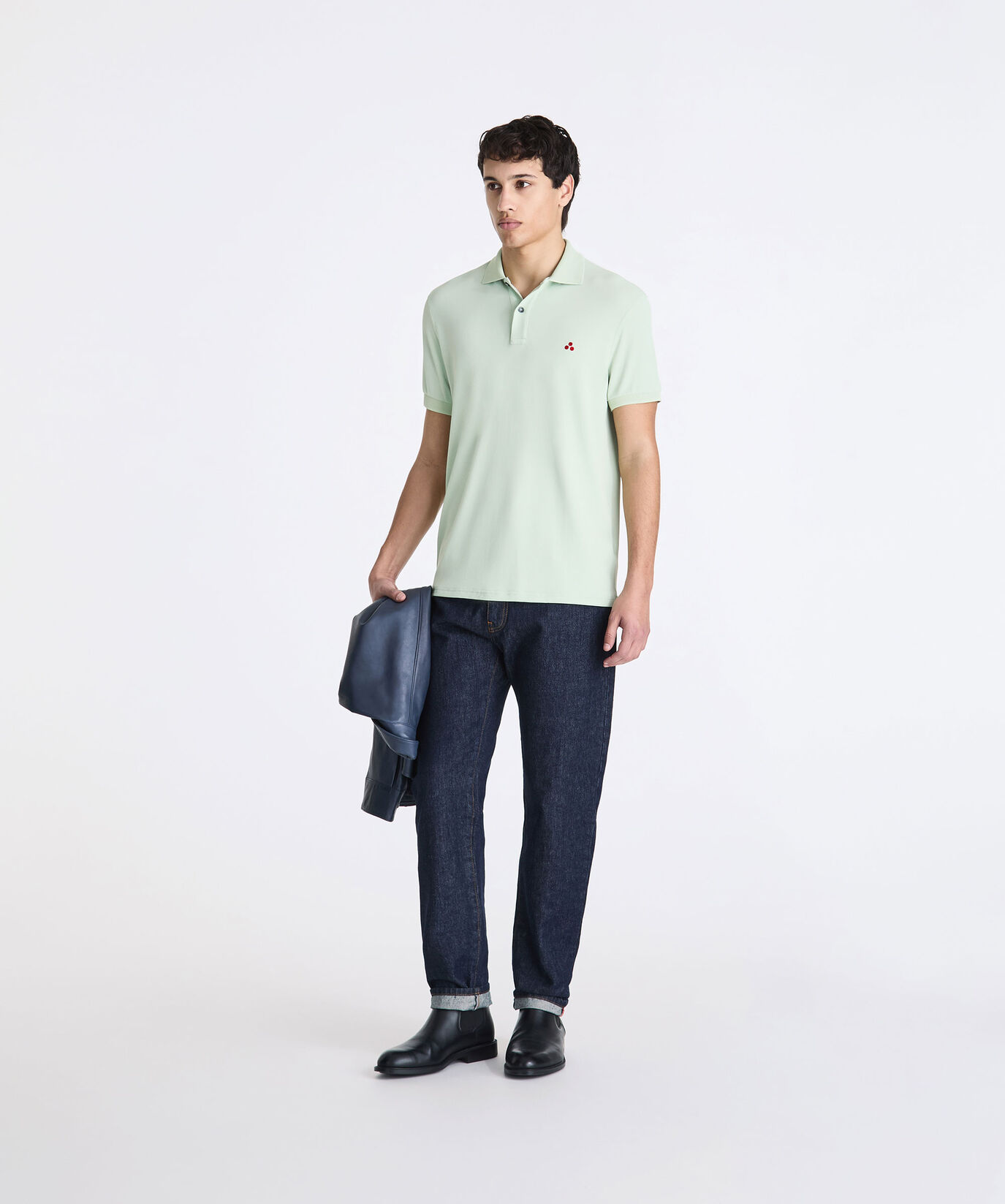 Stretch nylon pique polo shirt  Peuterey - large image number 0