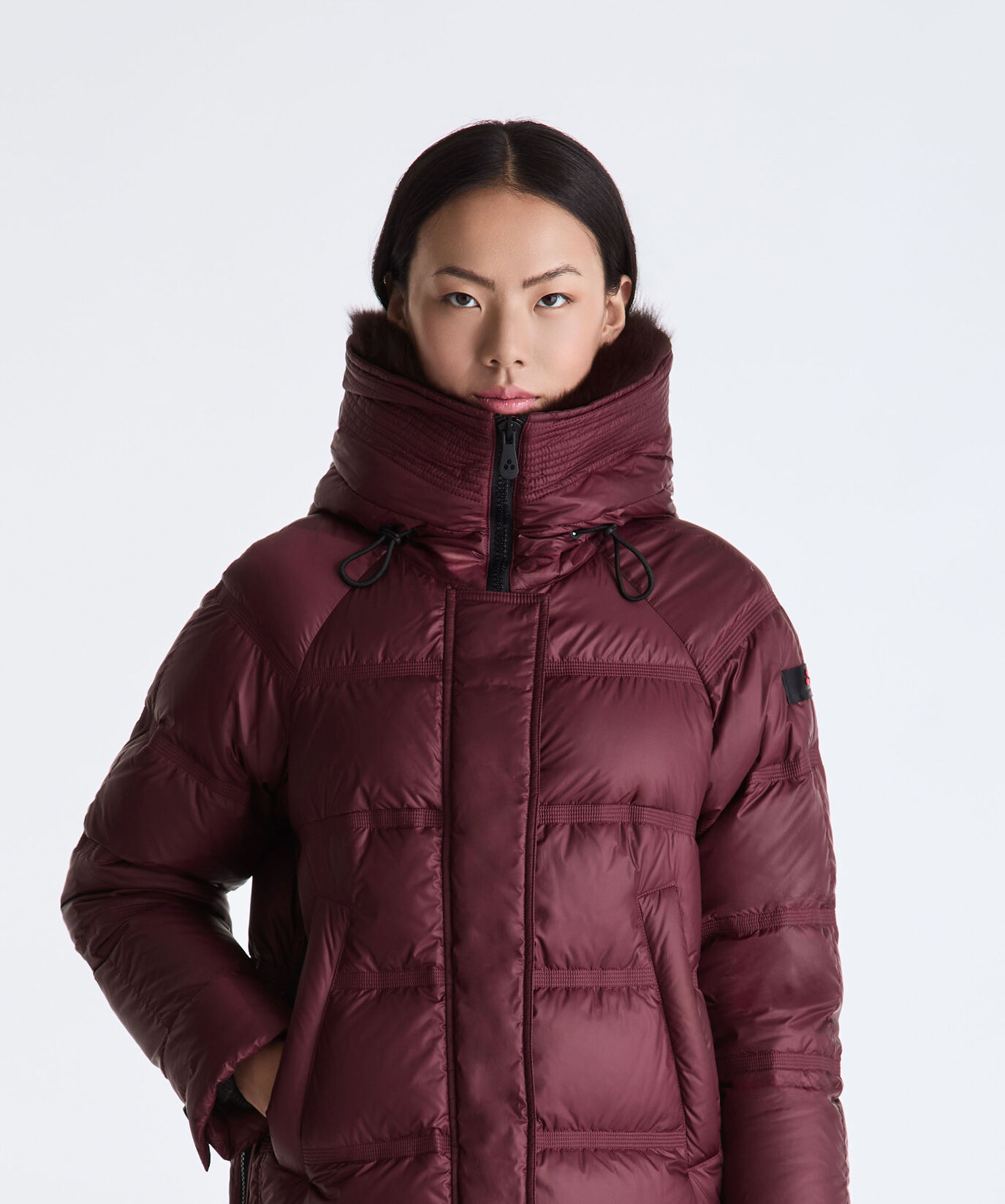 Puffer Jacket with Fur Edging  Peuterey - large image number 4