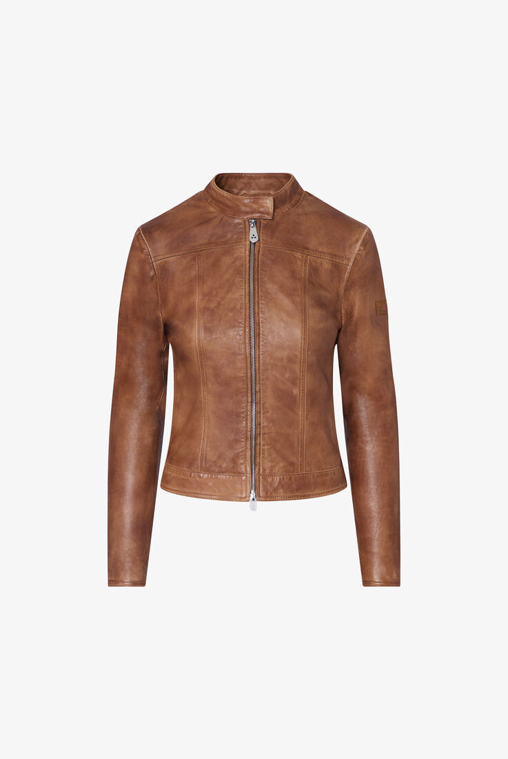 Worn-effect leather biker jacket  Peuterey - still-fondo-neutro
