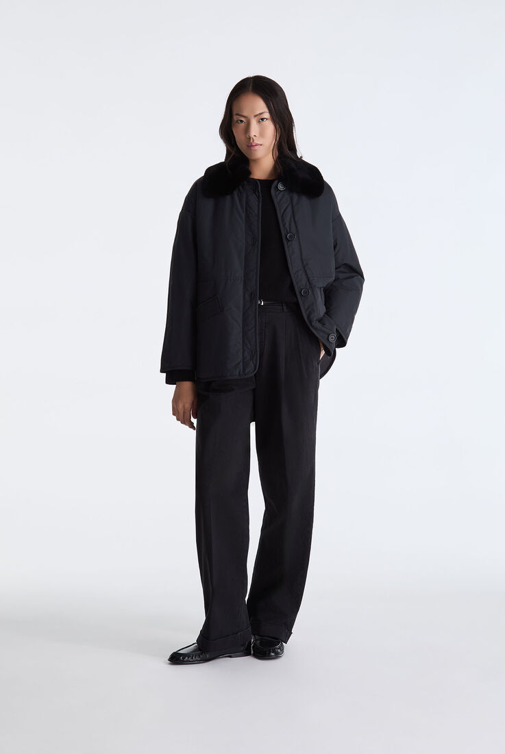Beidseitig tragbare Jacke mit abnehmbarem Pelzkragen  Peuterey - medium