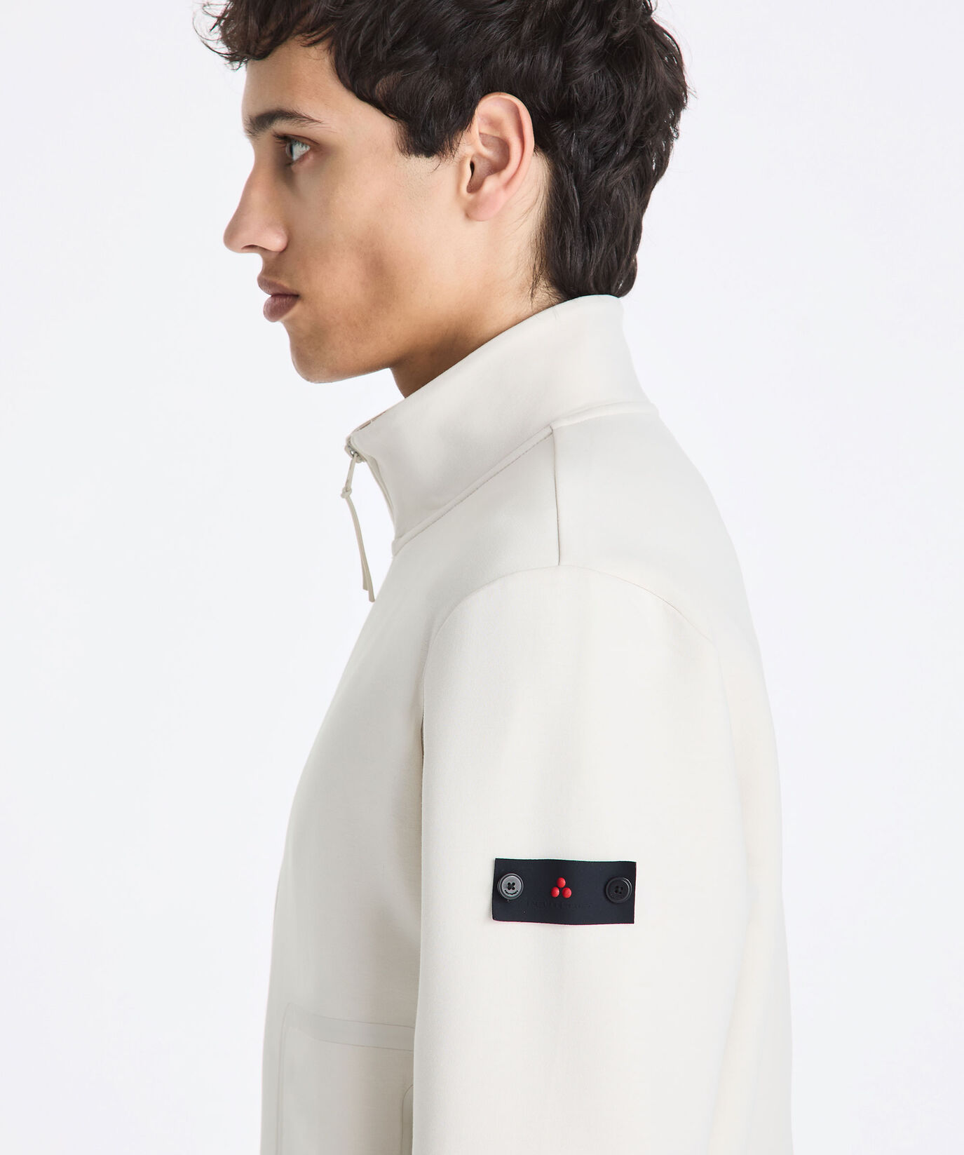 Sweat-shirt &agrave; poches avec d&eacute;tails gans&eacute;s gomm&eacute;s  Peuterey - large