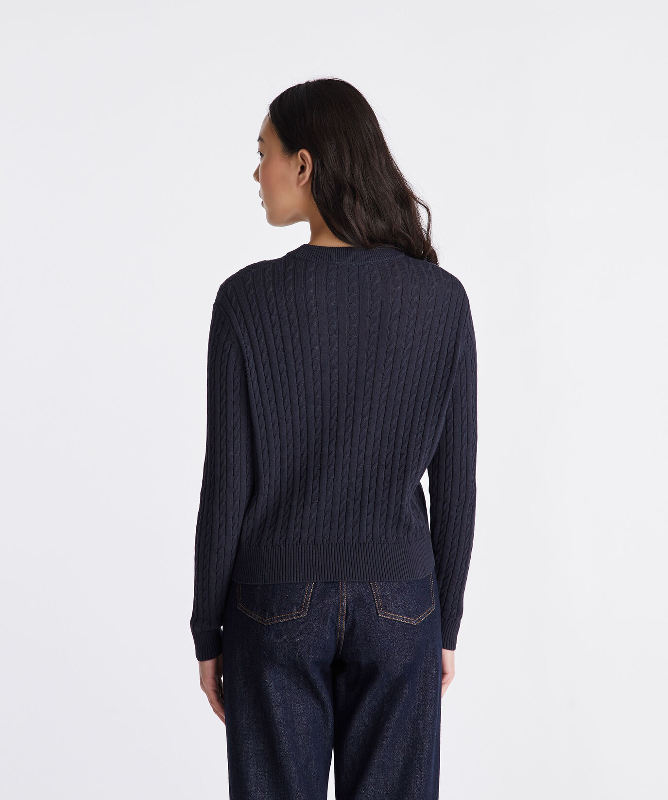 Zopfmuster-Pullover aus Baumwolle  Peuterey - large