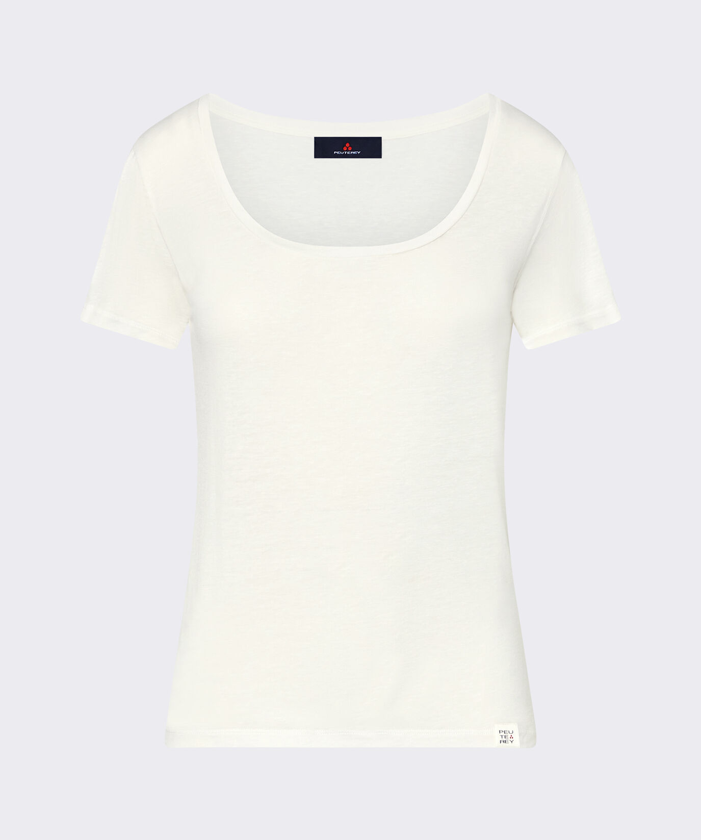 T-shirt en lin m&eacute;lang&eacute;  Peuterey - large