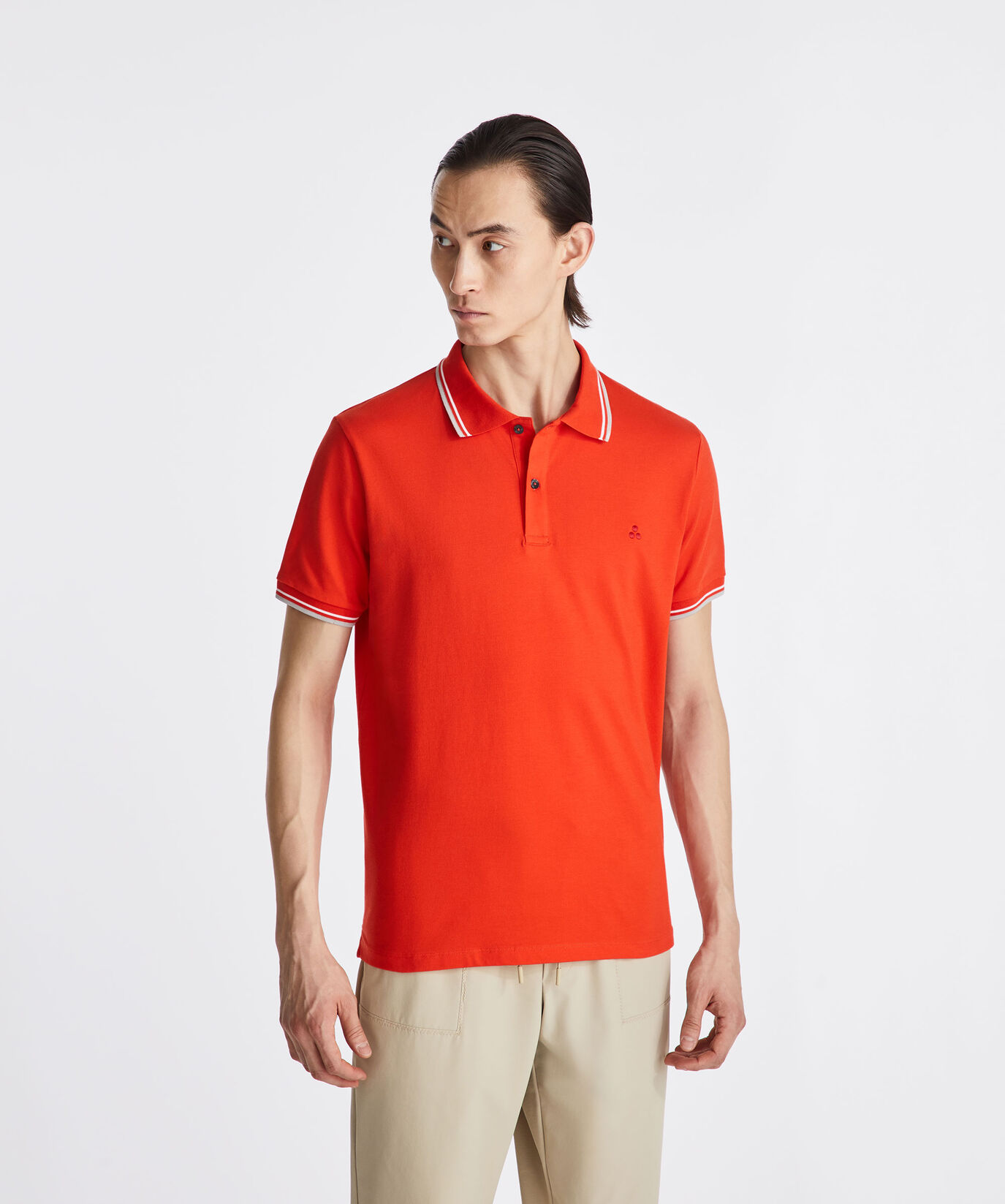 Stretch cotton pique polo shirt  Peuterey - large image number 1