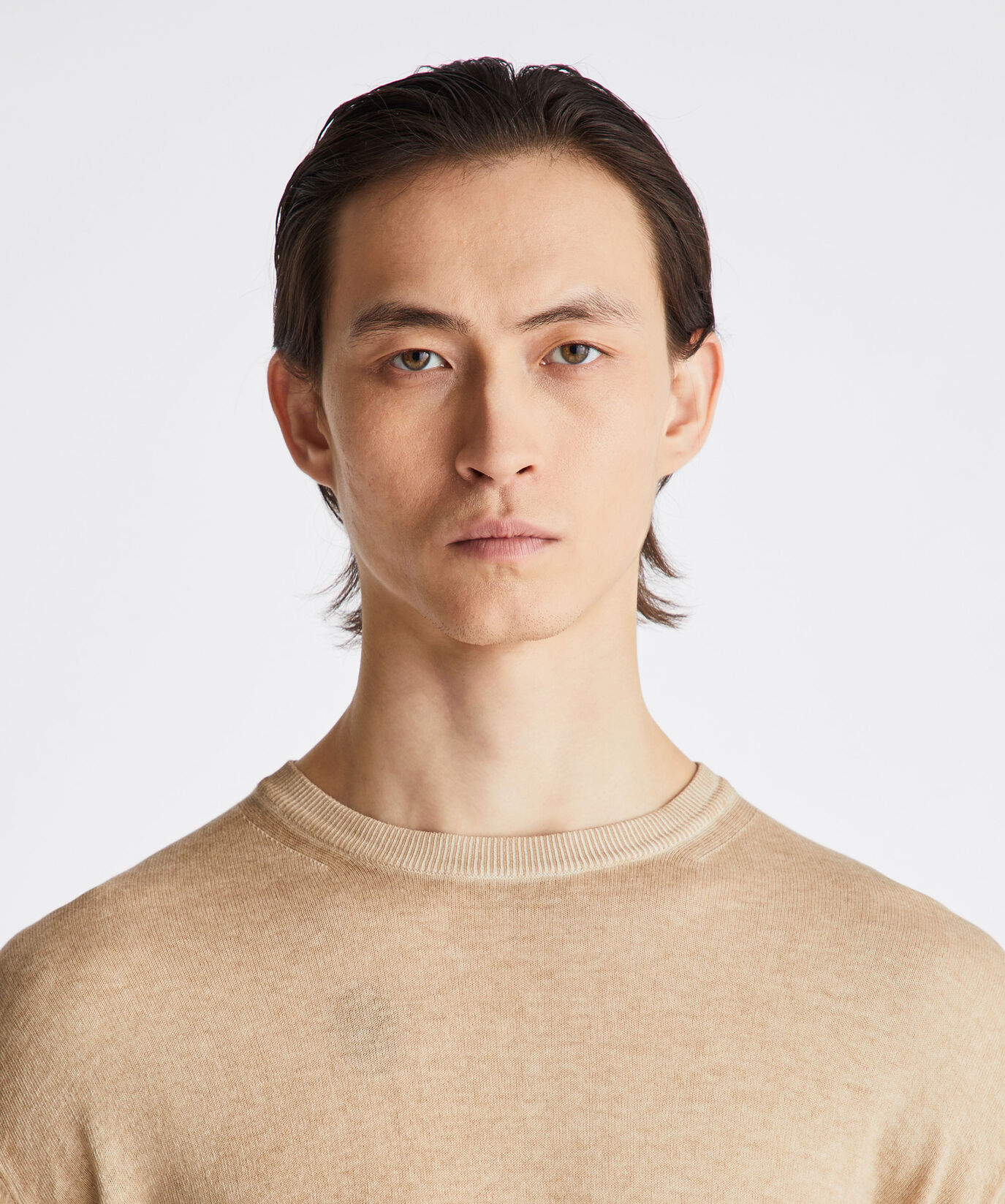 Pullover aus st&uuml;ckgef&auml;rbtem Baumwolltrikot  Peuterey - large
