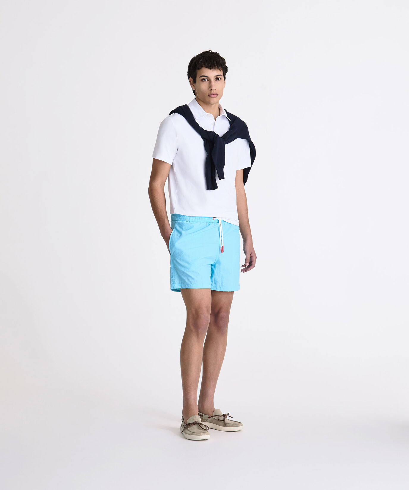 Wrinkled-effect swim trunks  Peuterey - large image number 0