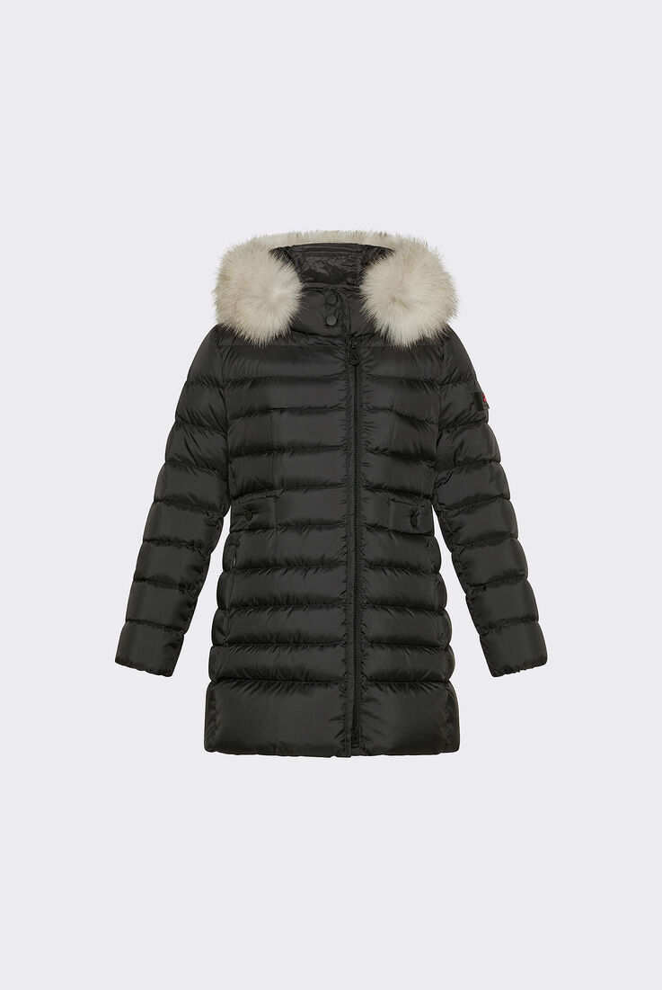 Hooded Down Jacket with Fur Edging  Peuterey - medium