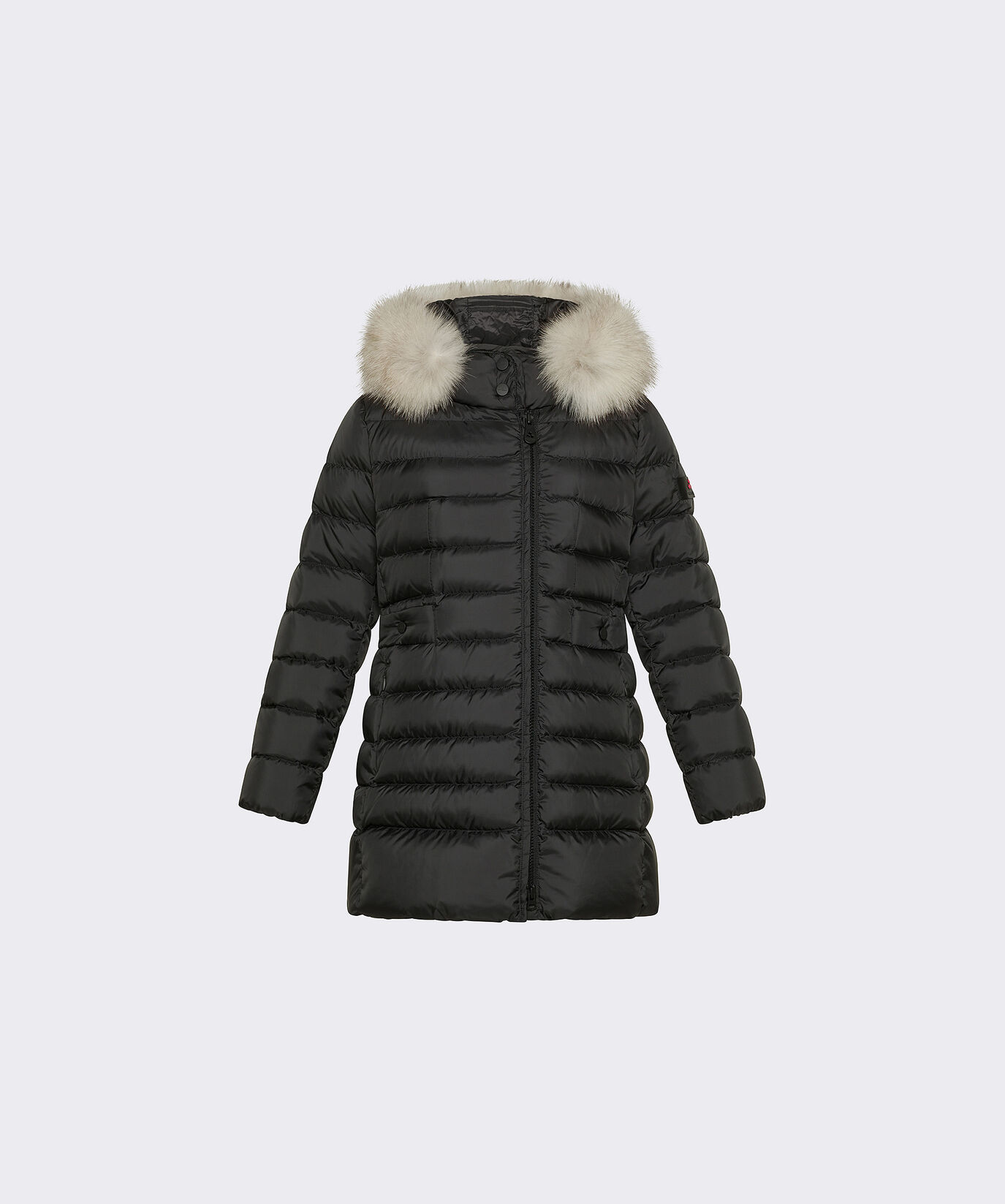 Hooded Down Jacket with Fur Edging  Peuterey - large image number 0