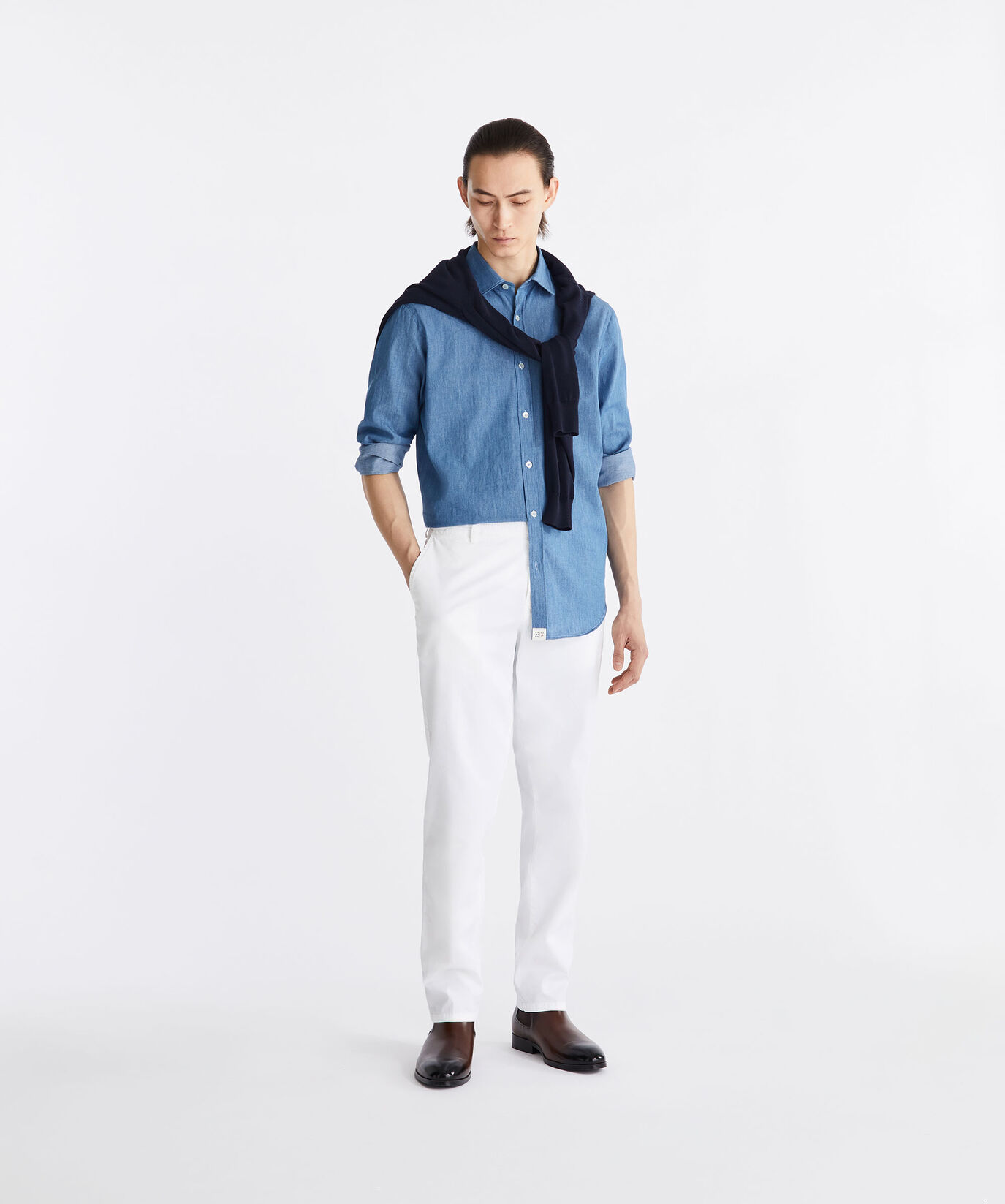 Chemise en chambray de coton  Peuterey - large image number 0