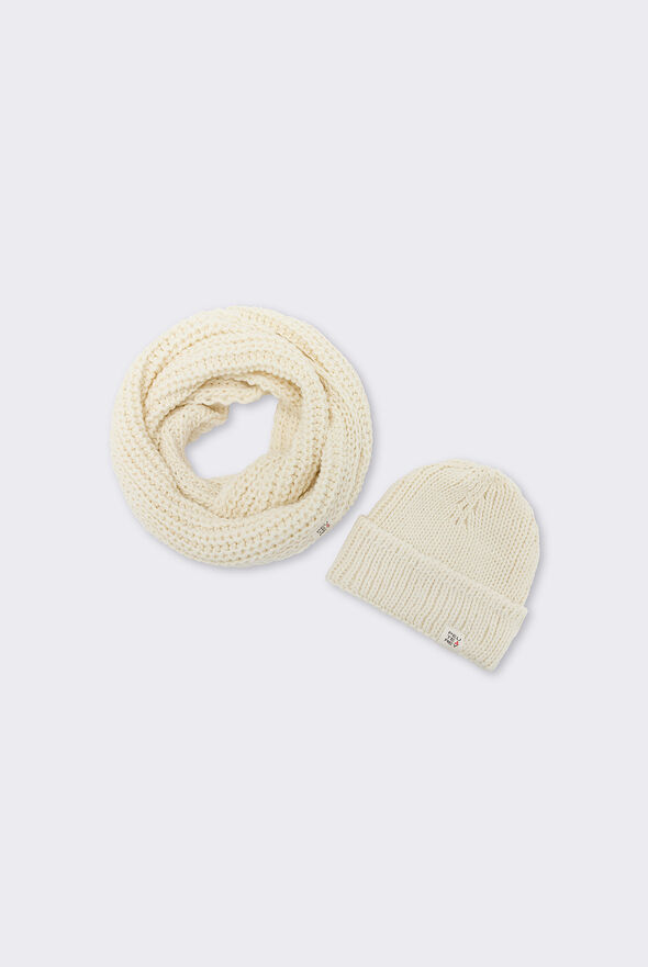 Wool Blend Hat & Neck Warmer Set  Peuterey - medium