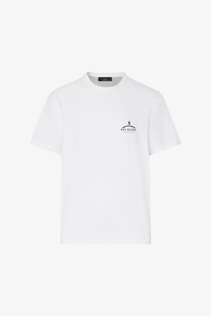 T-shirt avec imprim&eacute; et lettrage Peuterey sur la poitrine  Peuterey - still-fondo-neutro