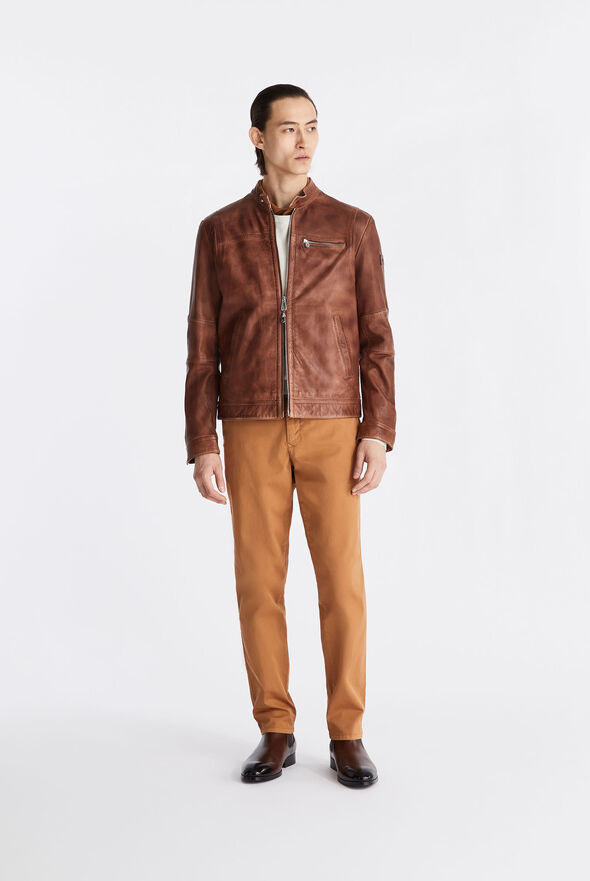 Chaqueta biker de cuero suave  Peuterey - medium
